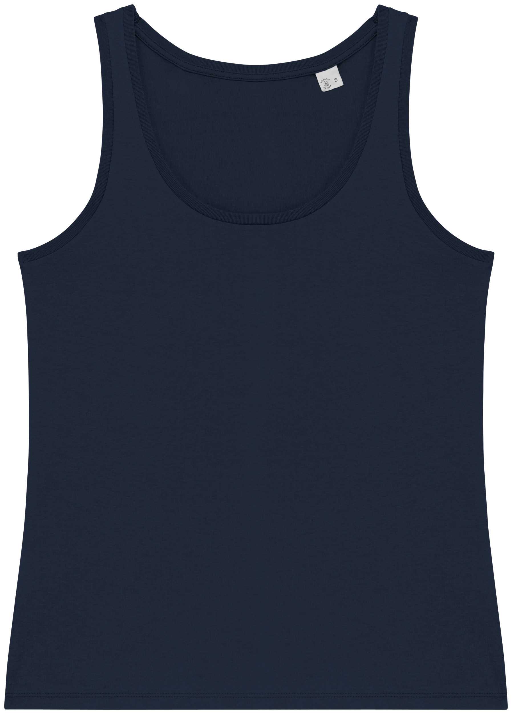Camiseta de tirantes ecorresponsable mujer Navy Blue