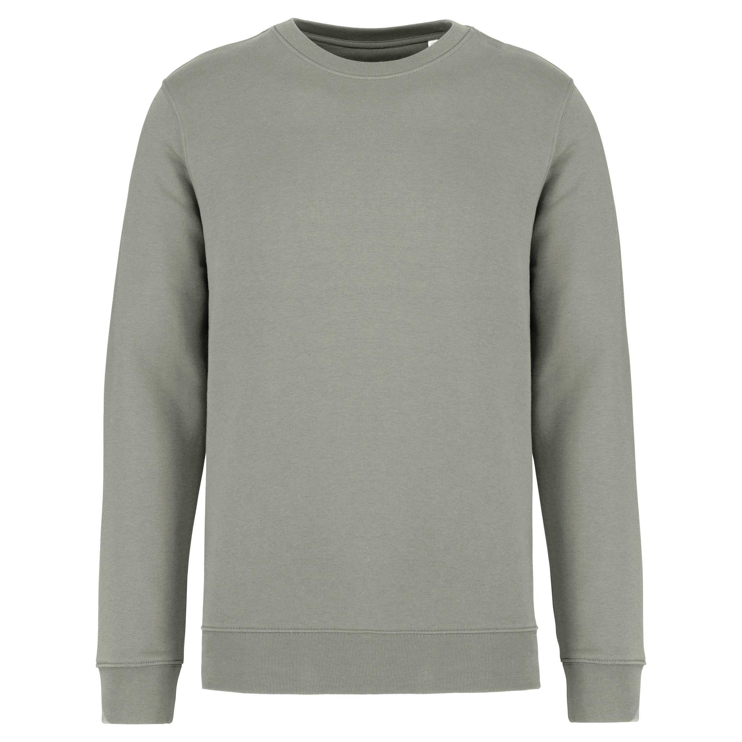 Sudadera  ecorresponsable de cuello redondo unisex Almond Green