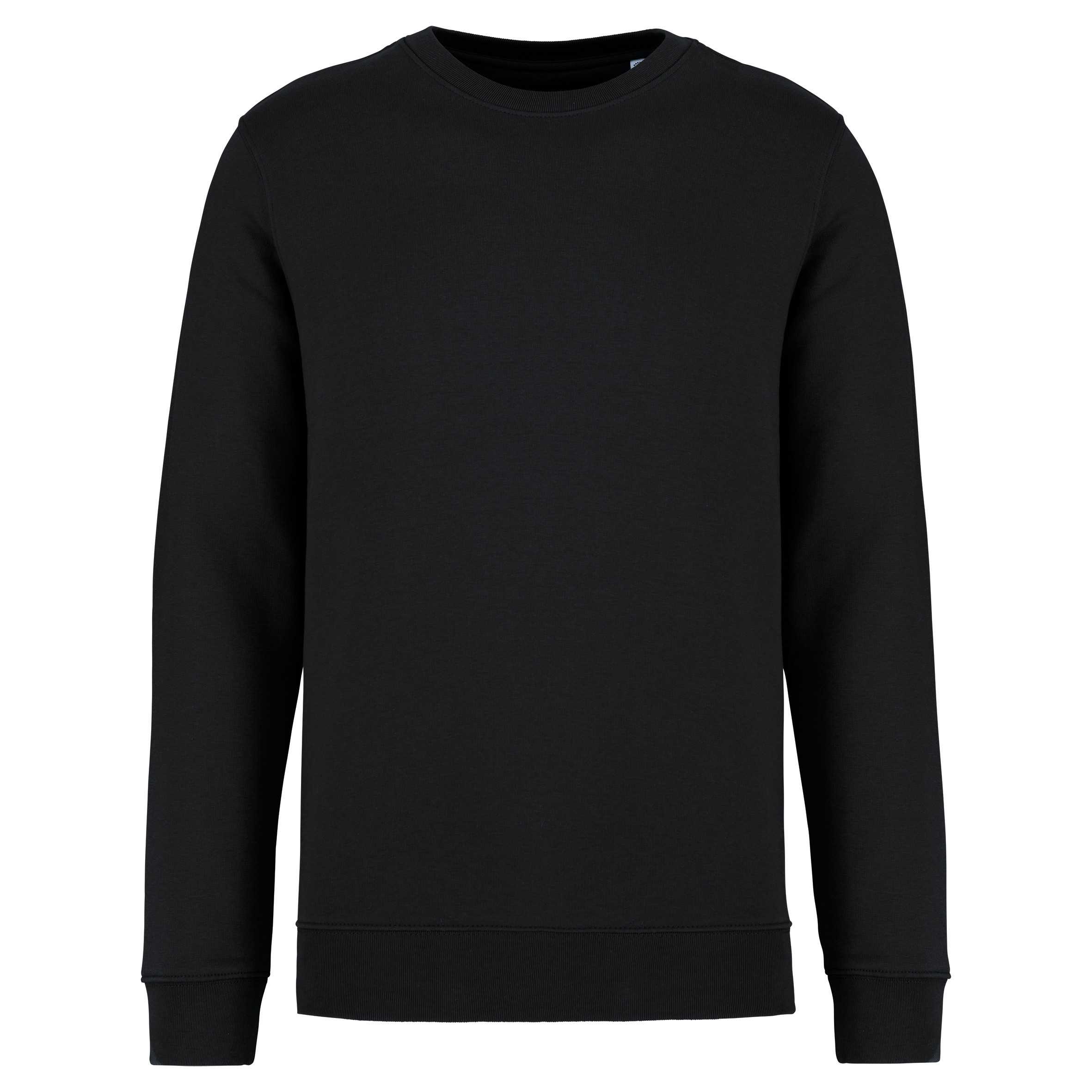 Sudadera  ecorresponsable de cuello redondo unisex Black