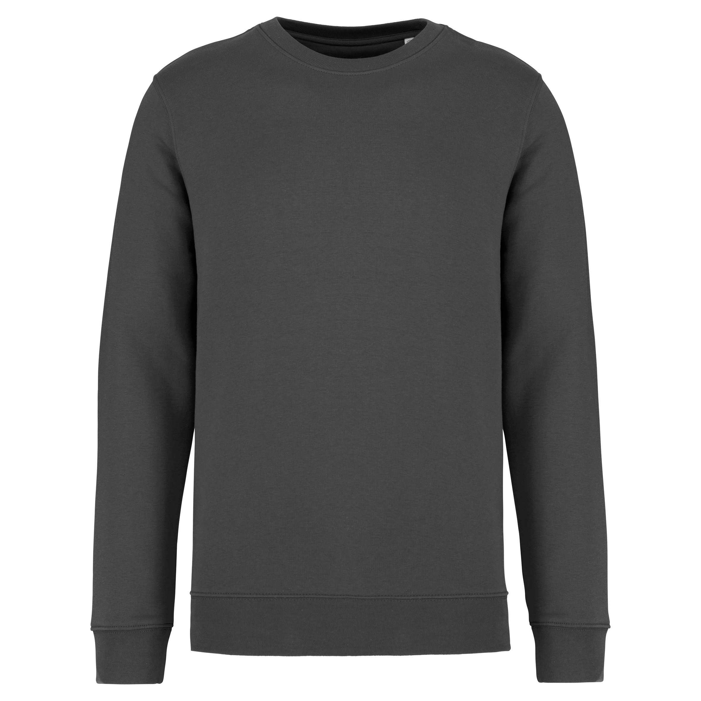 Sudadera  ecorresponsable de cuello redondo unisex Iron Grey