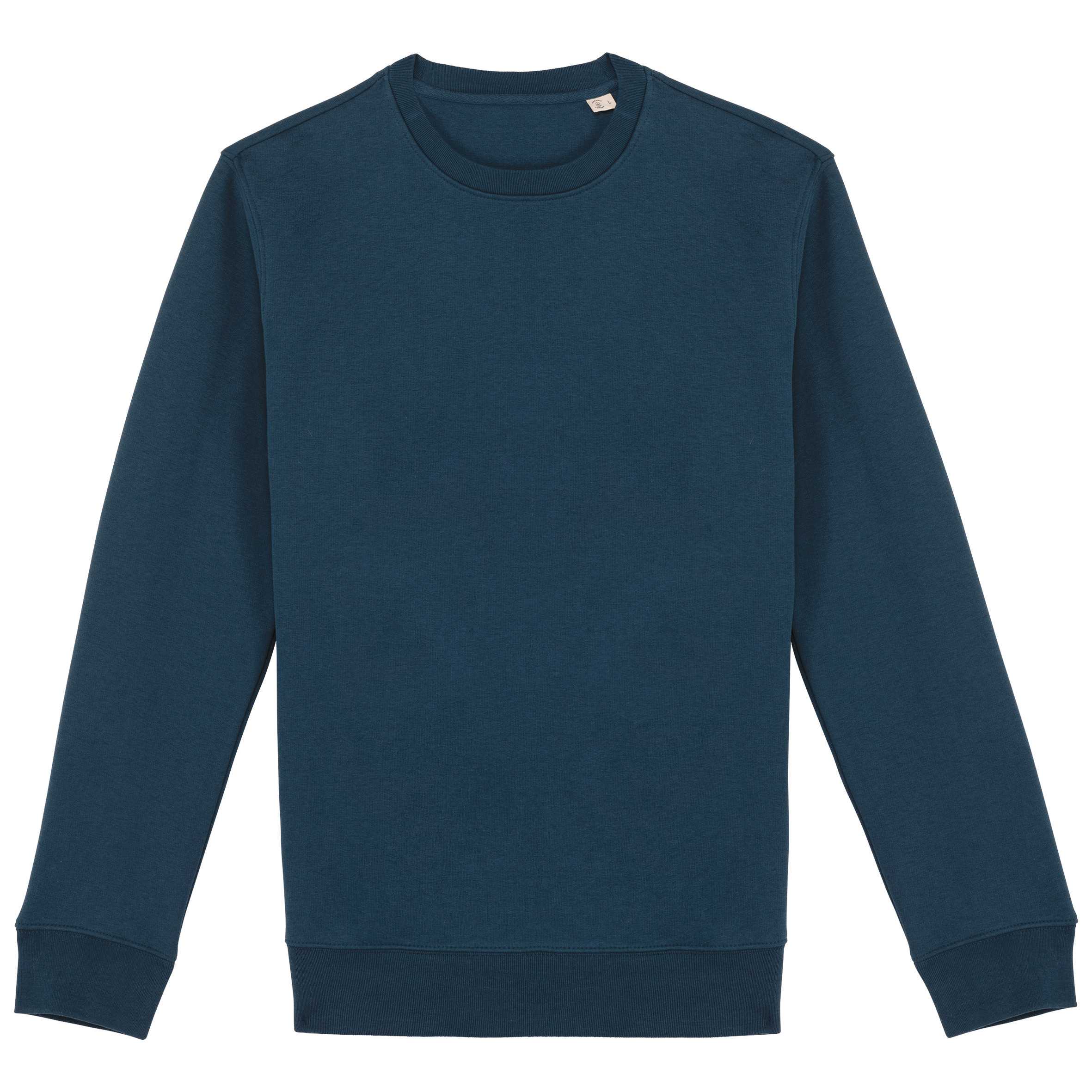 Sudadera  ecorresponsable de cuello redondo unisex Peacock Blue