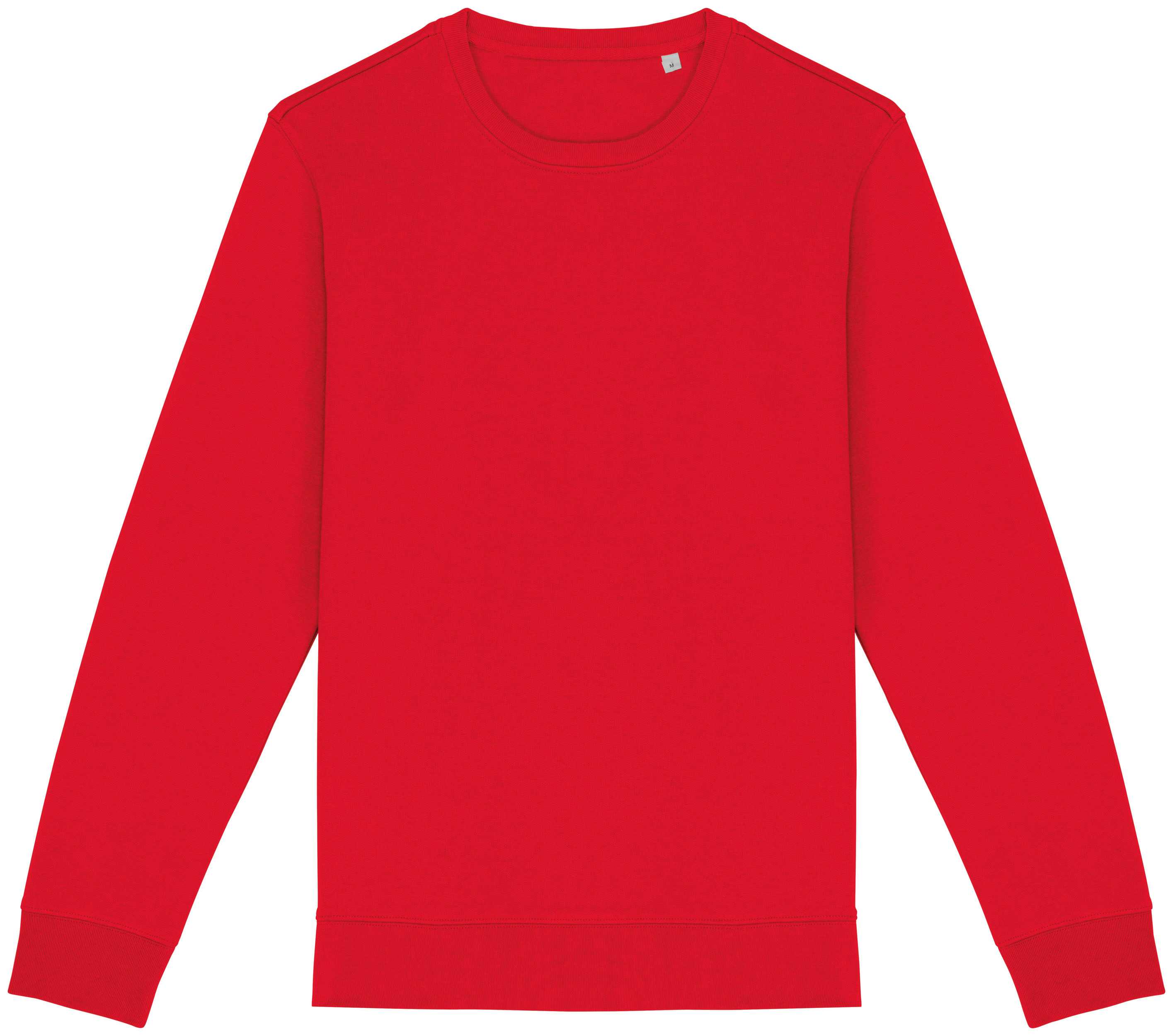 Sudadera  ecorresponsable de cuello redondo unisex Poppy Red