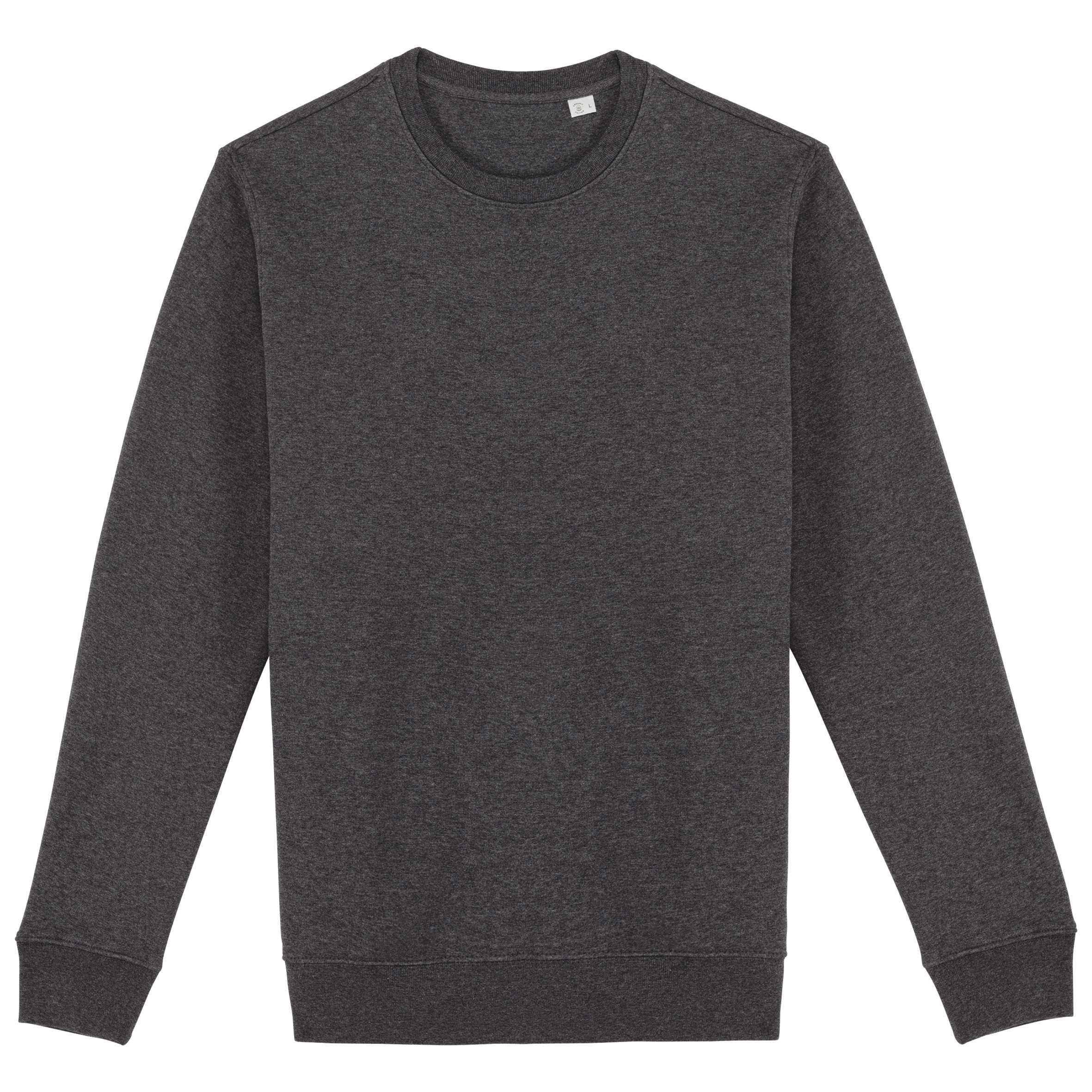 Sudadera  ecorresponsable de cuello redondo unisex Volcano Grey Heather
