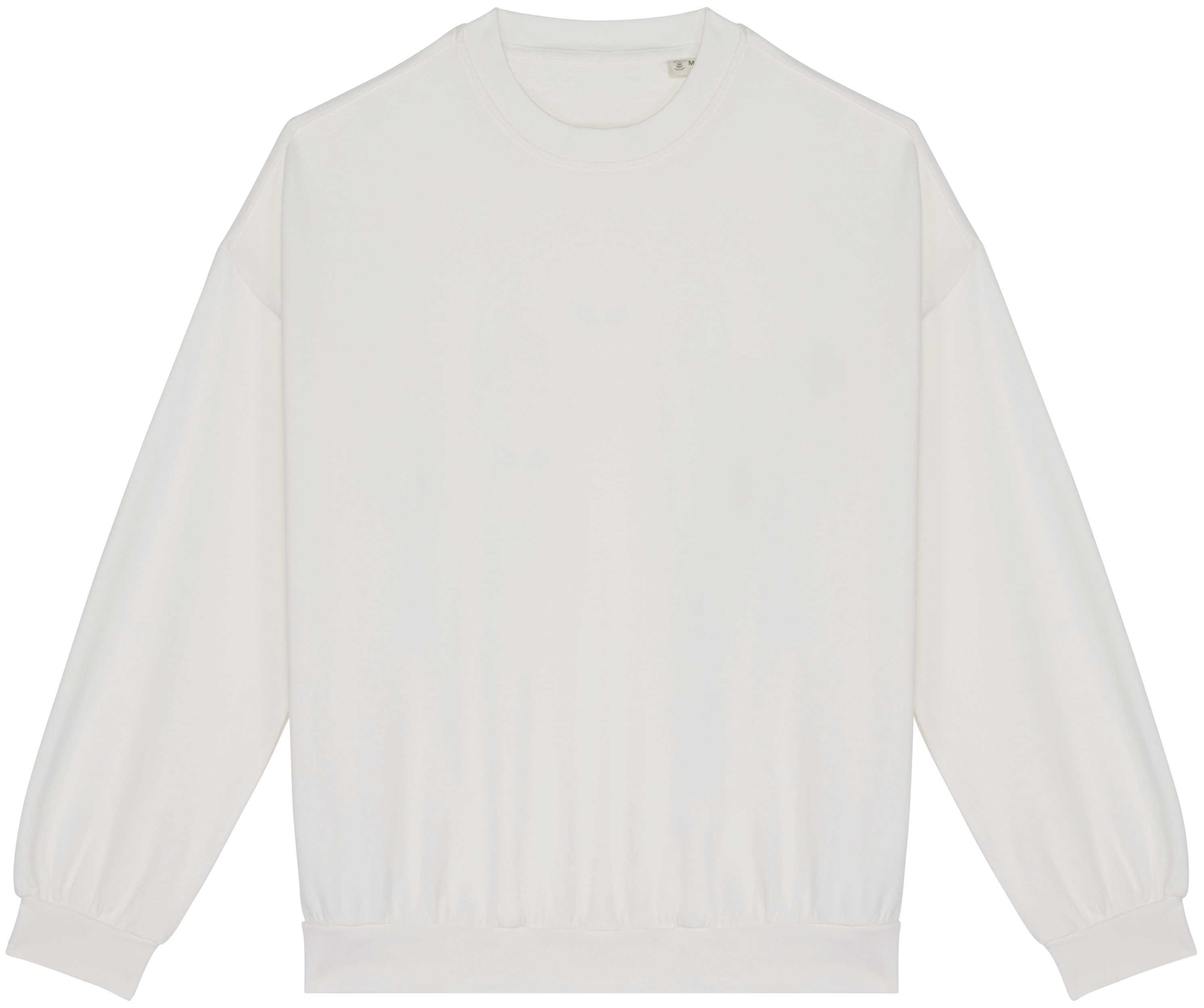 Sudadera ecorresponsable oversize French Terry unisex Washed Ivory