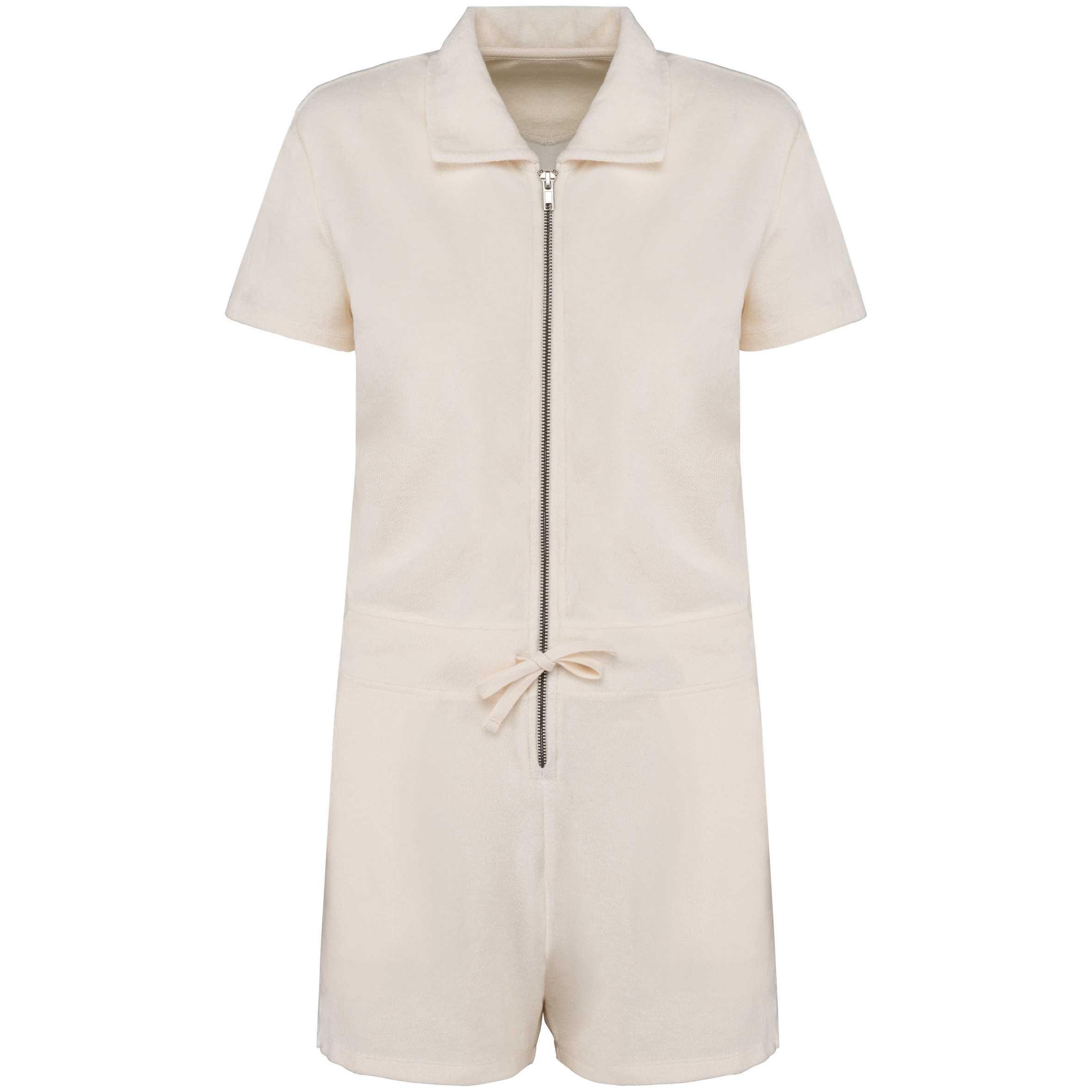 Mono corto ecorresponsable de rizo mujer Ivory