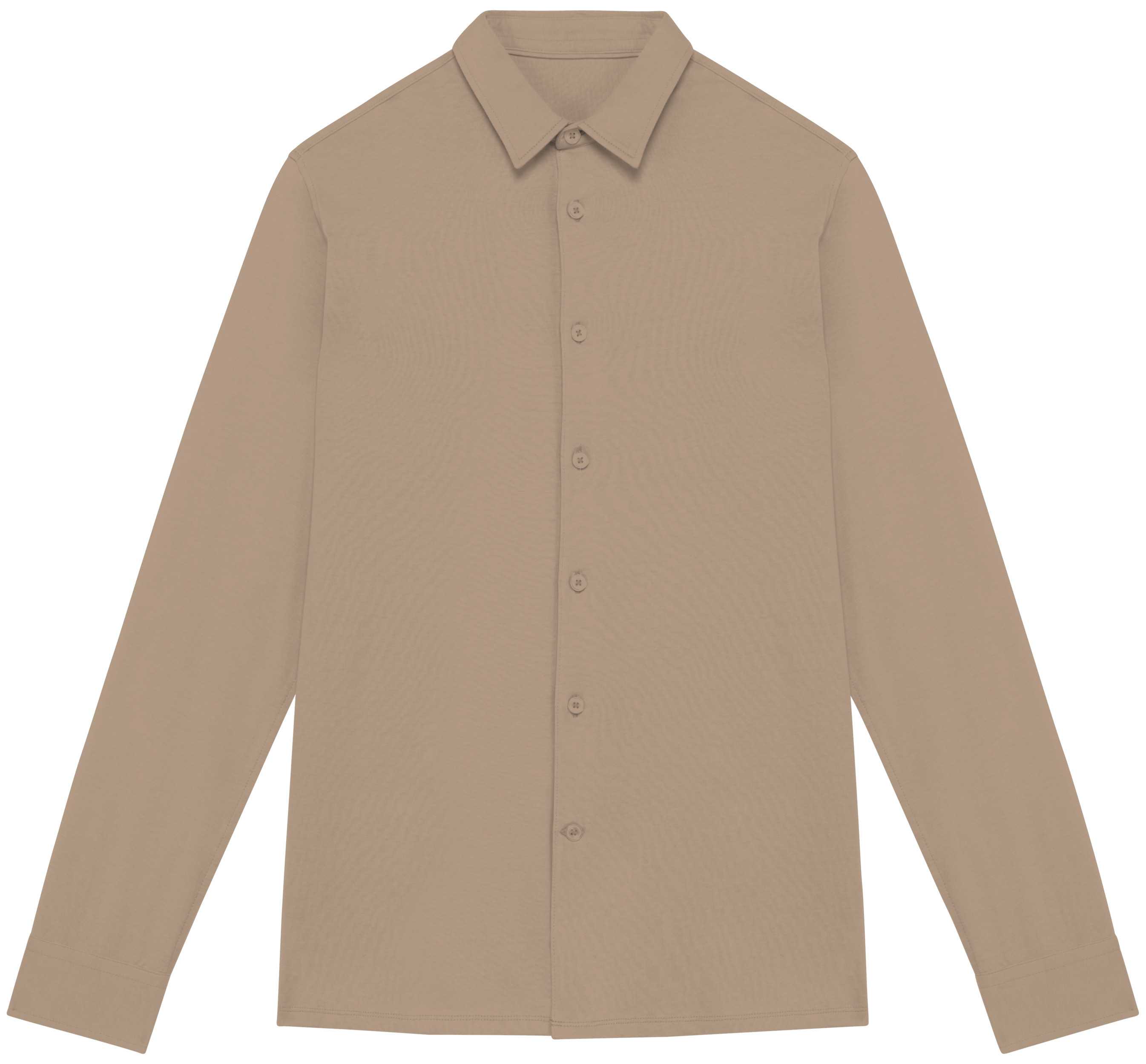Camisa ecorresponsable de punto jersey hombre Wet Sand