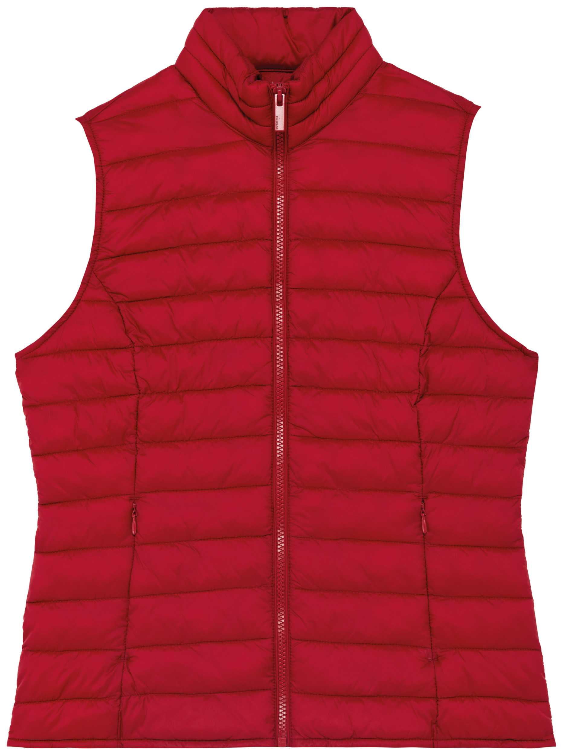 Chaleco ecorresponsable ligero mujer Hibiscus Red