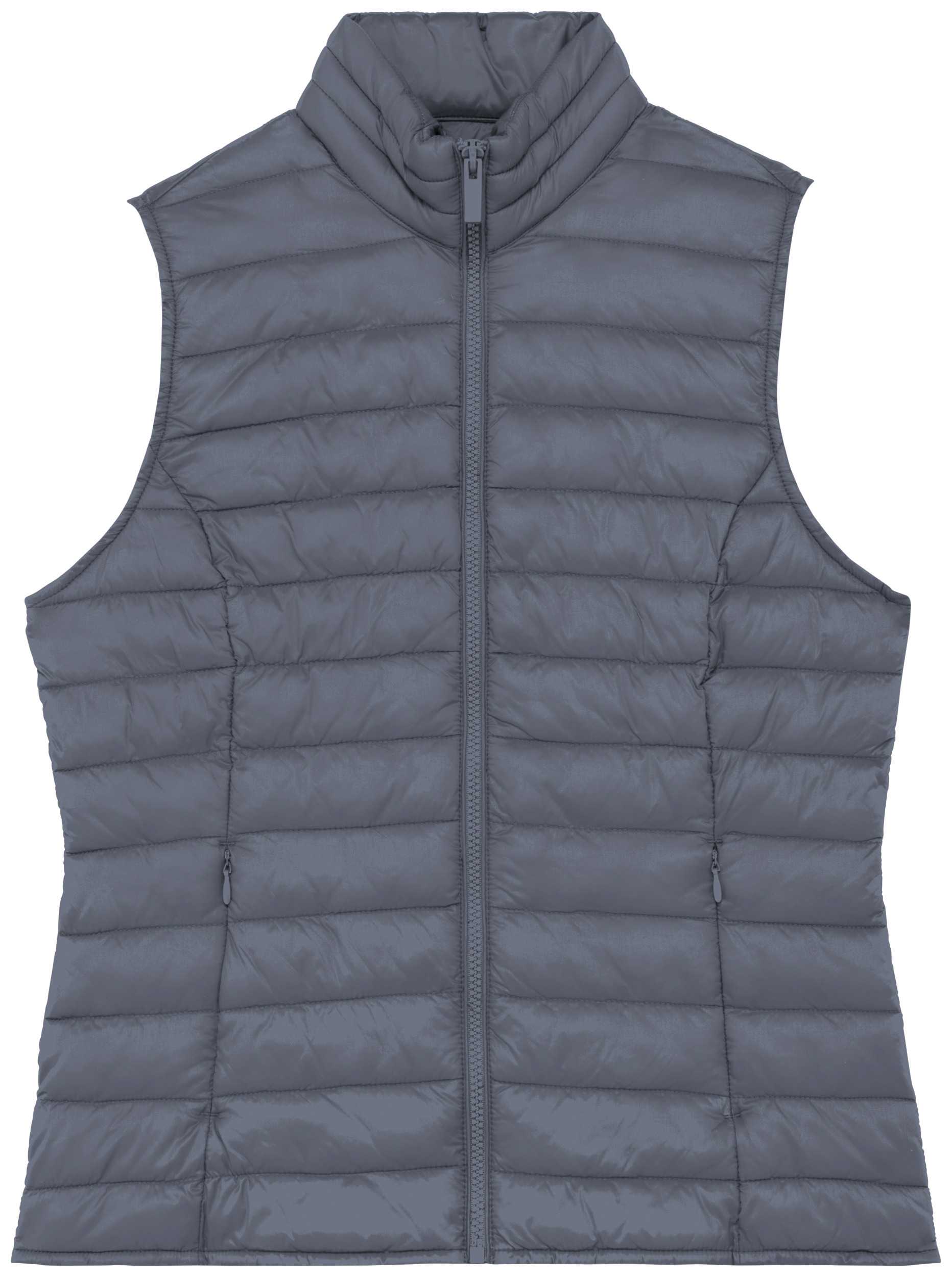 Chaleco ecorresponsable ligero mujer Mineral Grey