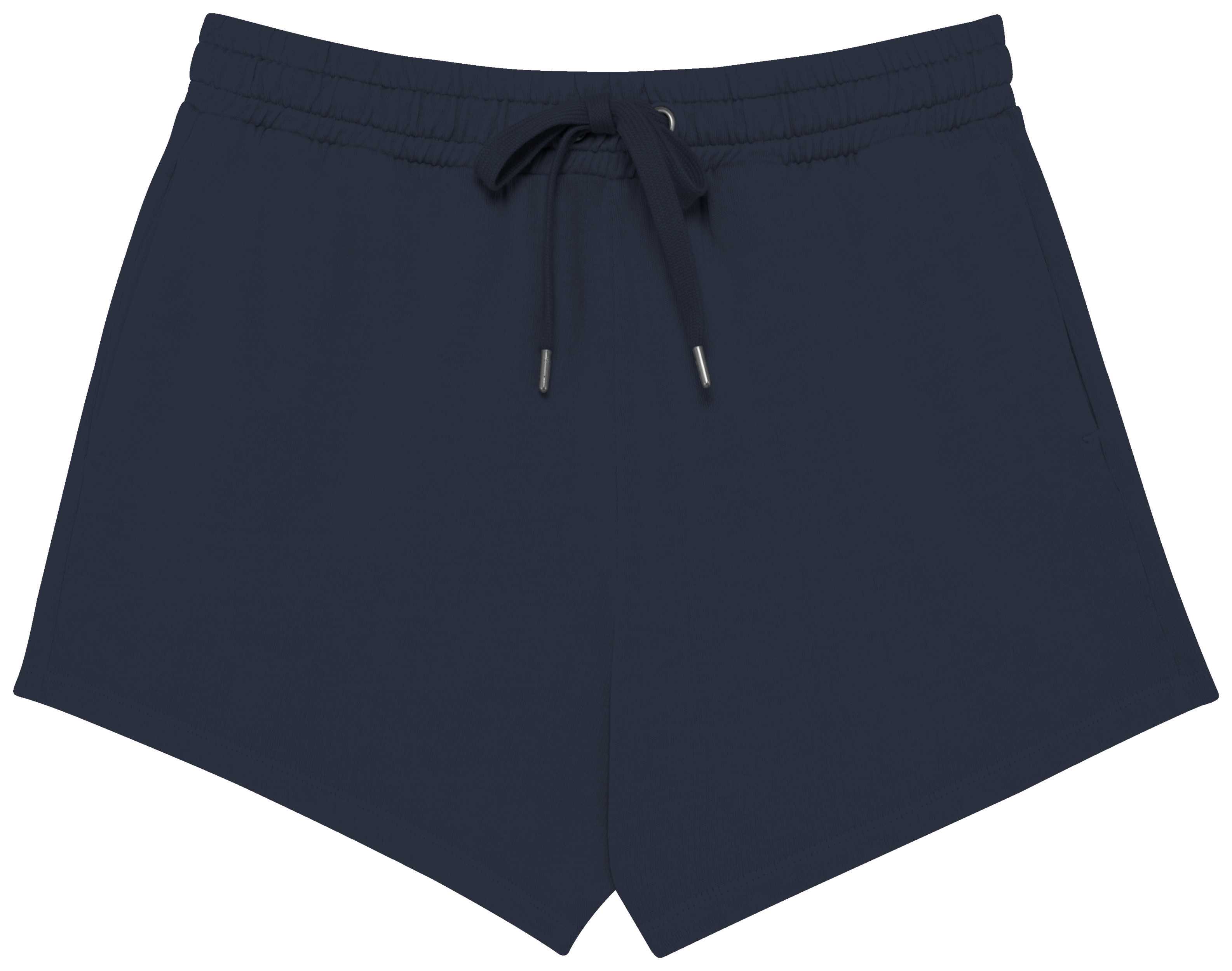 Short ecorresponsable French Terry mujer Washed Navy Blue