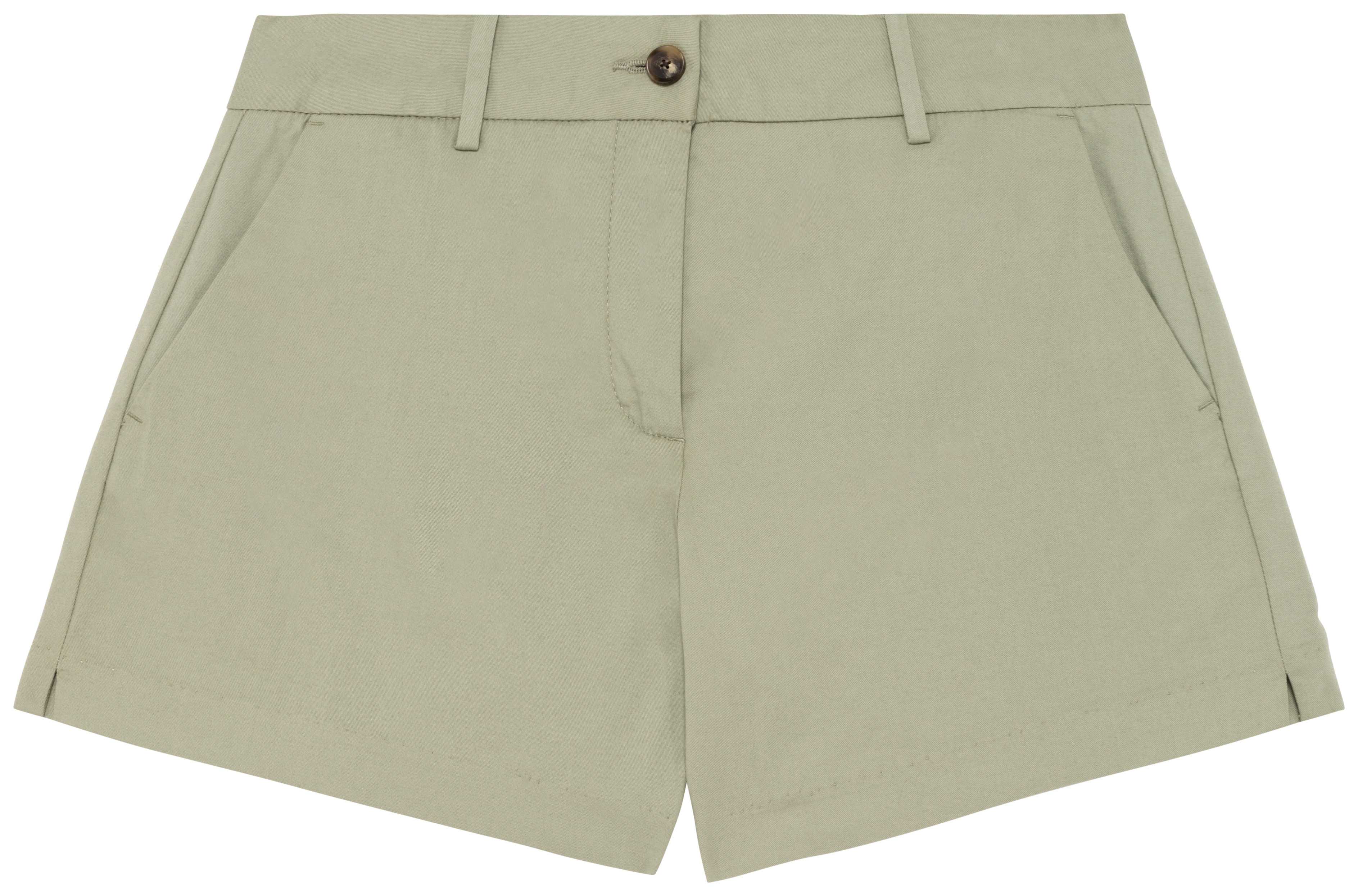 Bermuda chino ecorresponsable mujer Almond Green