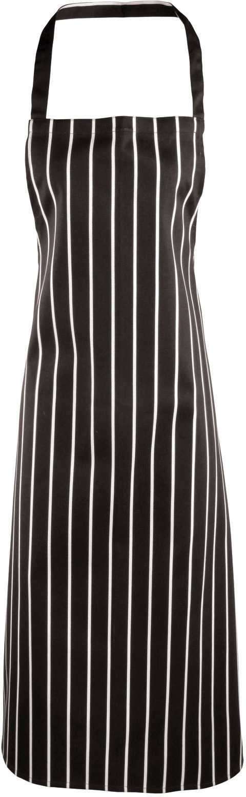 Delantal a rayas Black / White