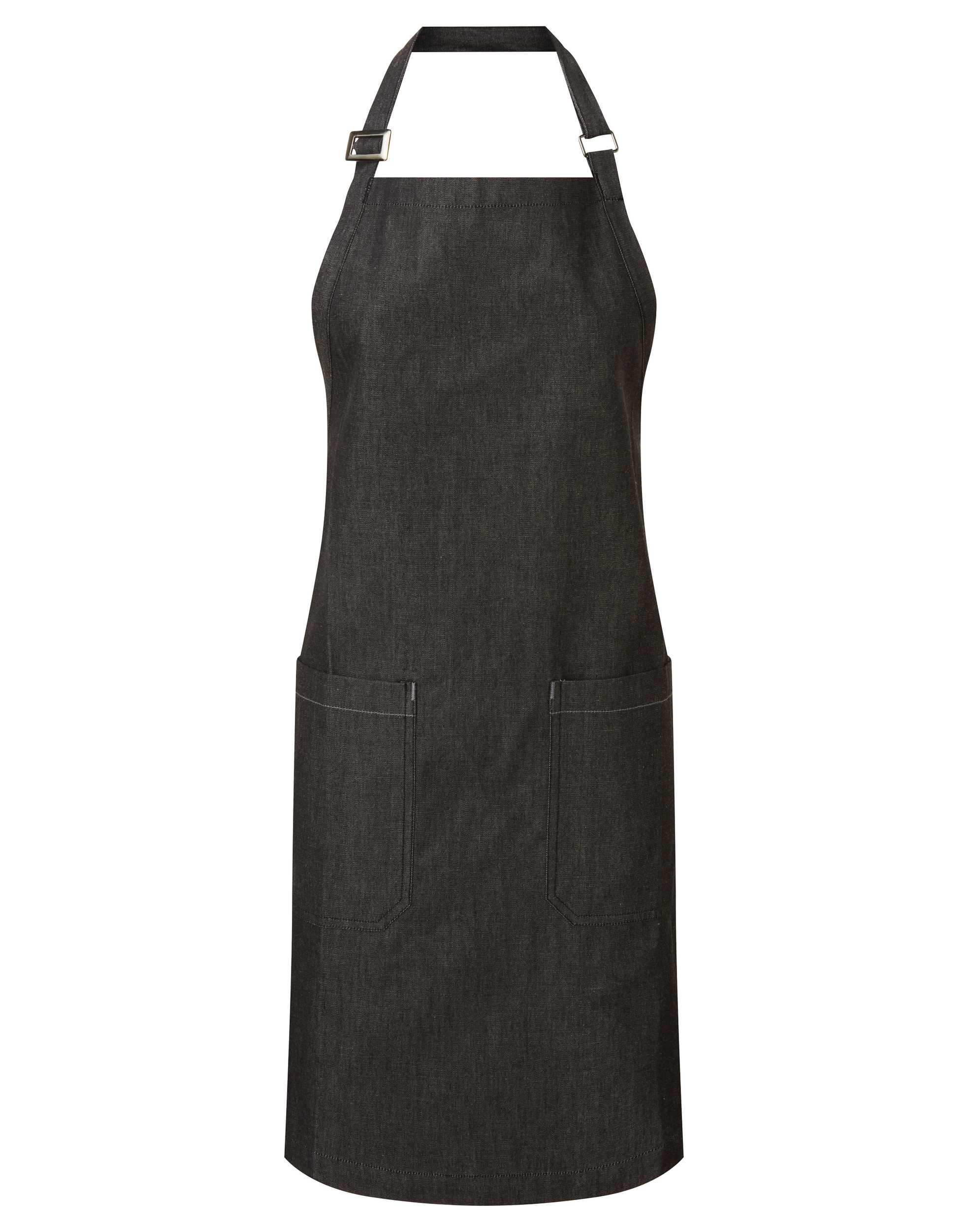 Delantal denim orgánico - Comercio justo Black Denim