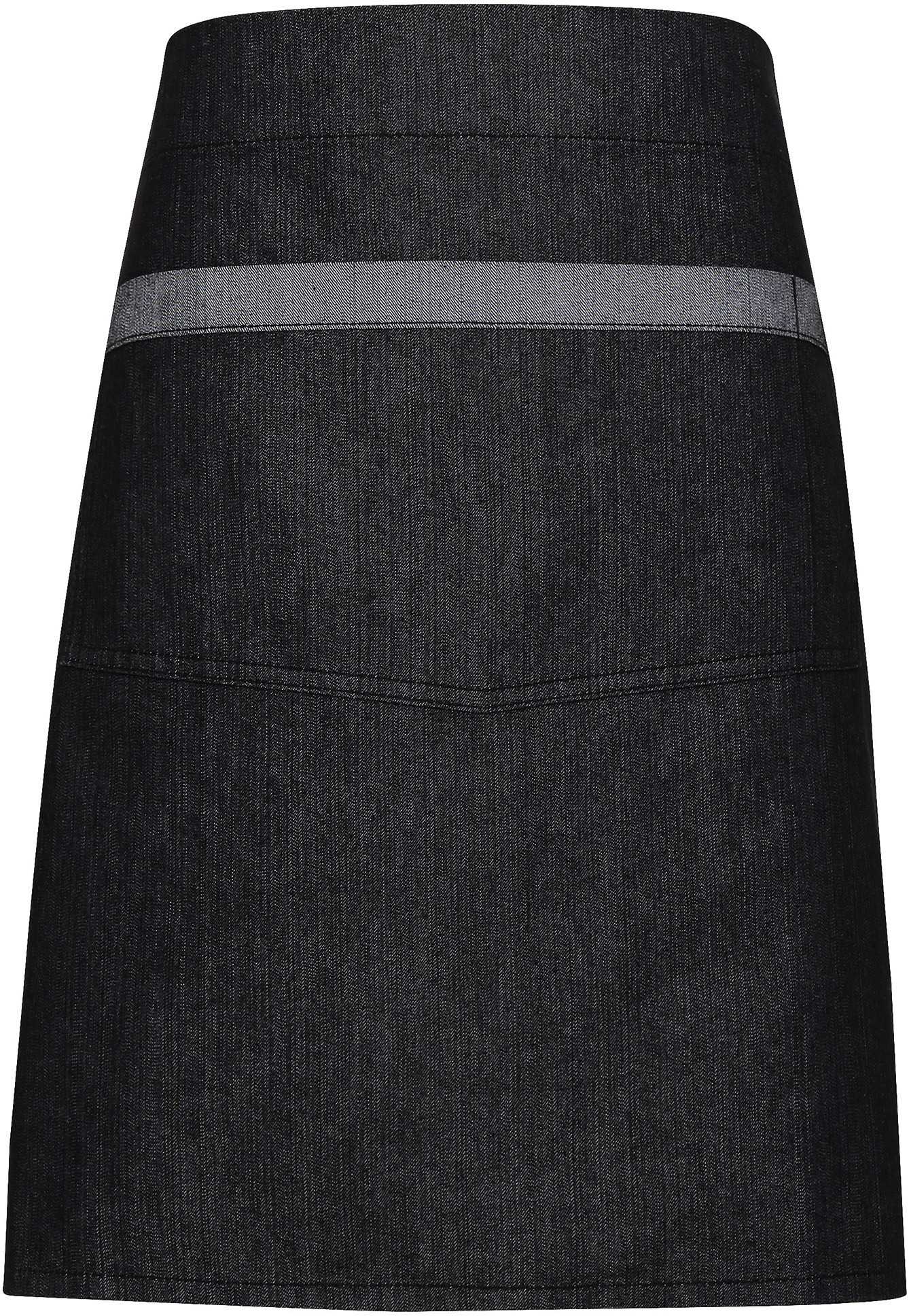 Delantal Semi-largo «Denim Domain» Black Denim