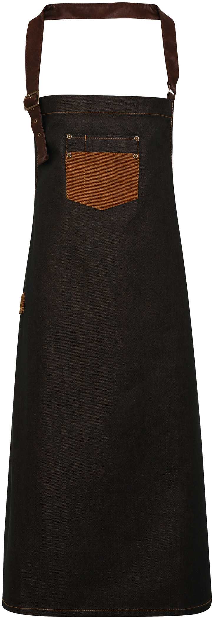 Delantal «Division» Black / Tan Denim