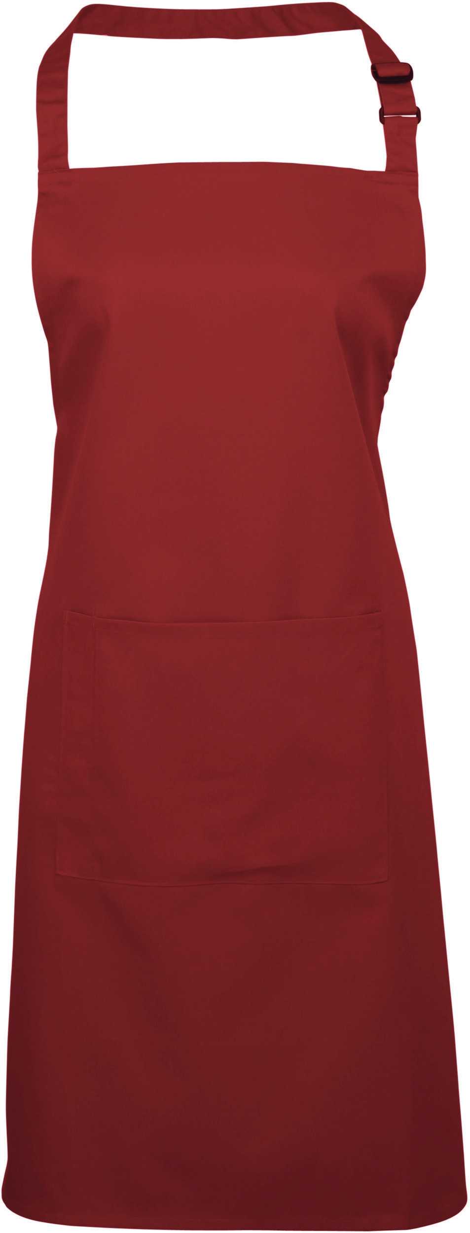 Delantal «Colours» con bolsillo Burgundy
