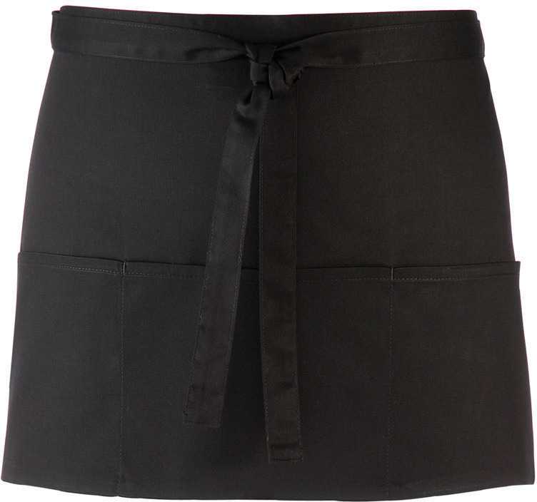 Delantal «Colours» con 3 bolsillos Black