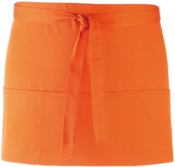 Delantal «Colours» con 3 bolsillos Orange