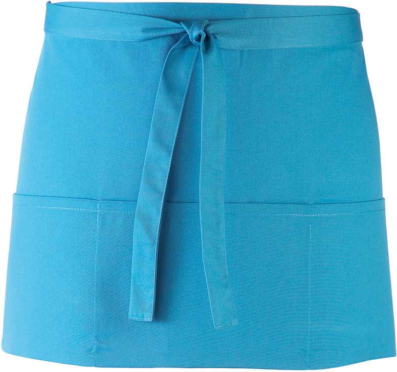 Delantal «Colours» con 3 bolsillos Turquoise