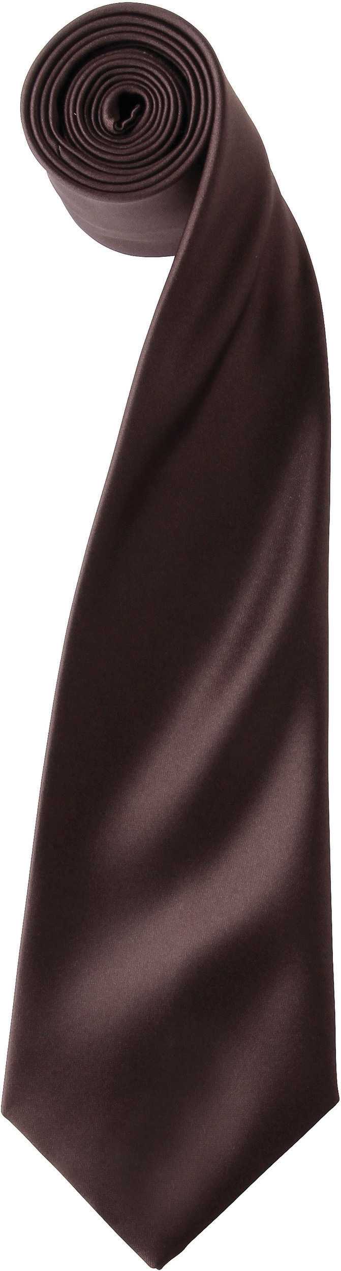 Corbata "Colours" de satén Brown