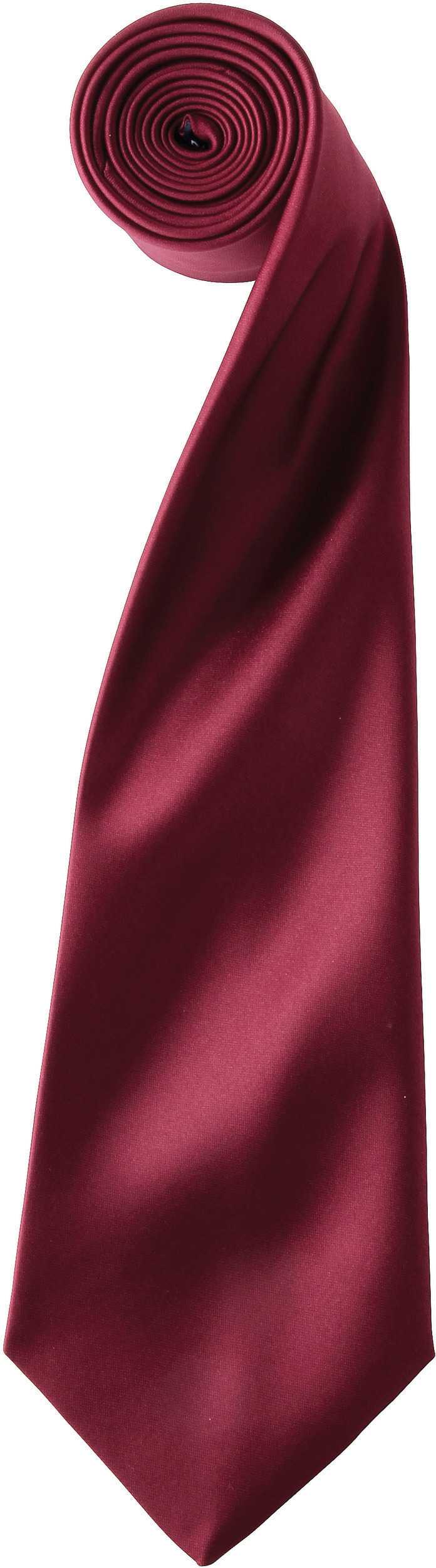Corbata "Colours" de satén Burgundy