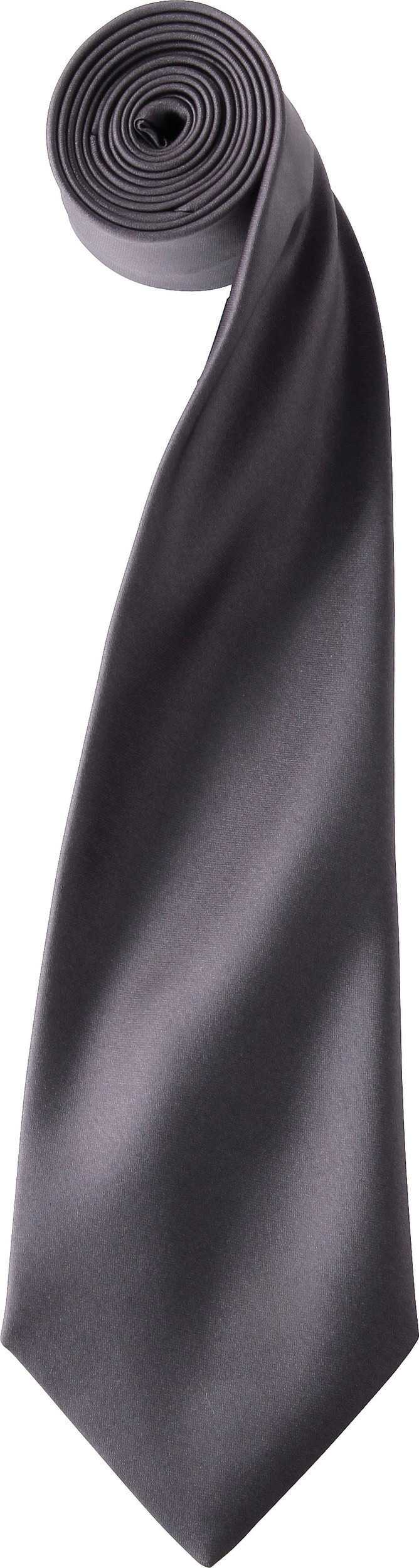 Corbata "Colours" de satén Dark Grey