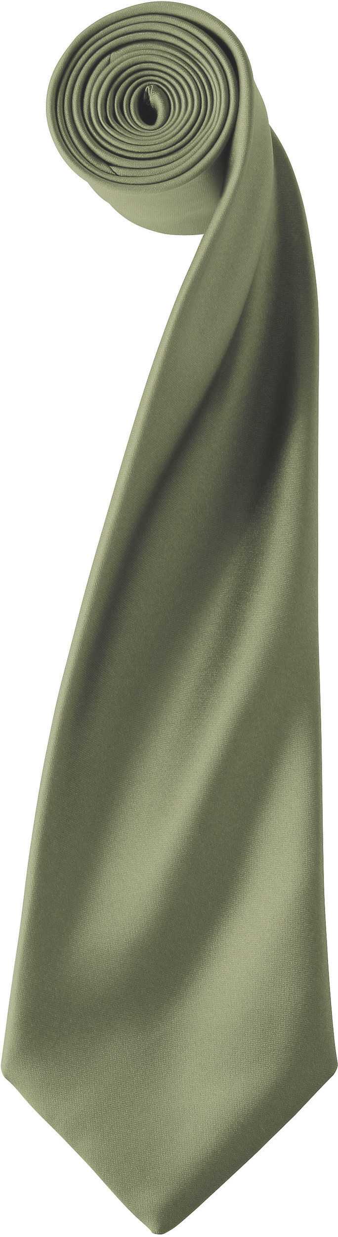 Corbata "Colours" de satén Green Olive