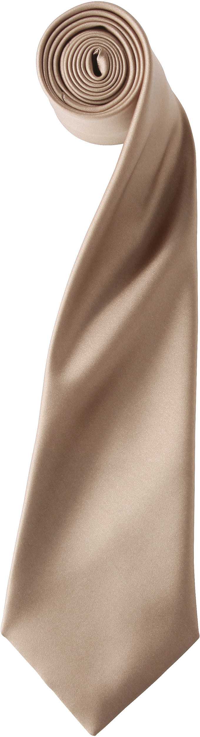 Corbata "Colours" de satén Khaki Beige