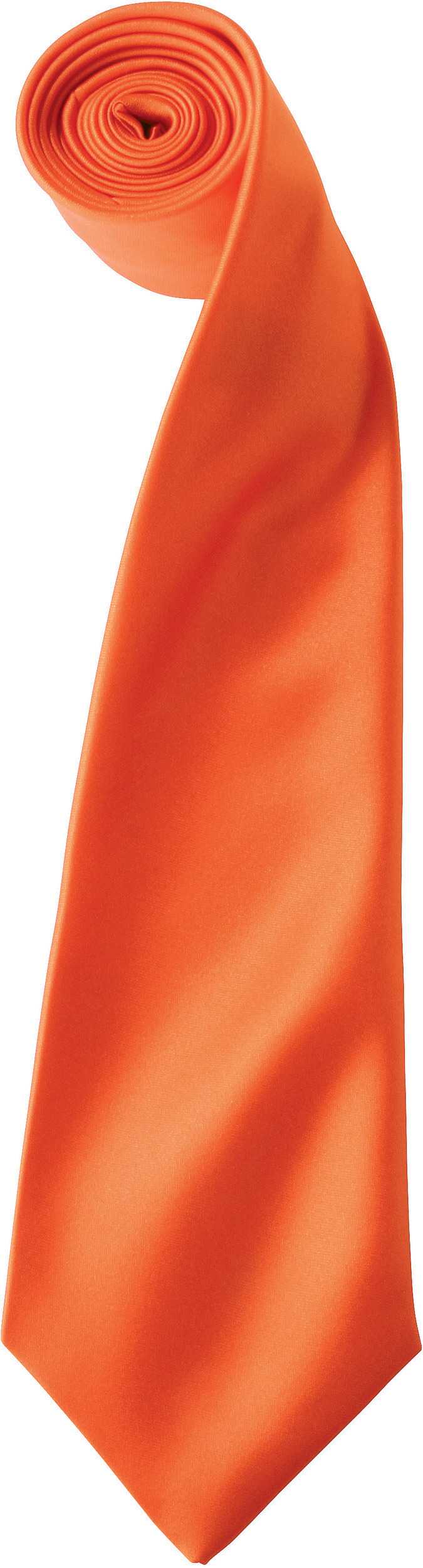 Corbata "Colours" de satén Orange