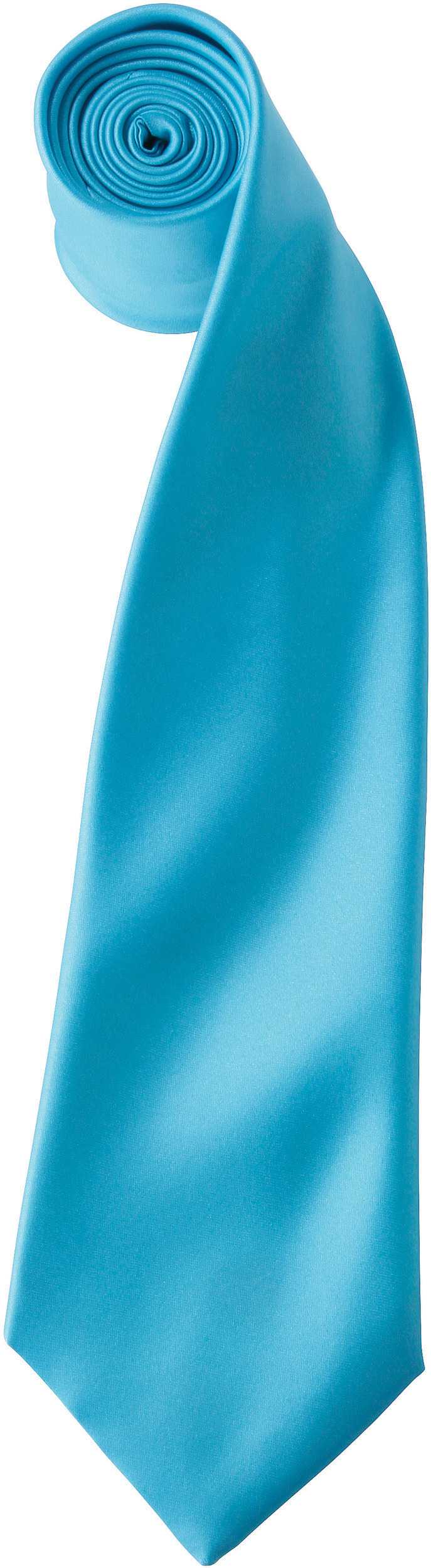 Corbata "Colours" de satén Turquoise