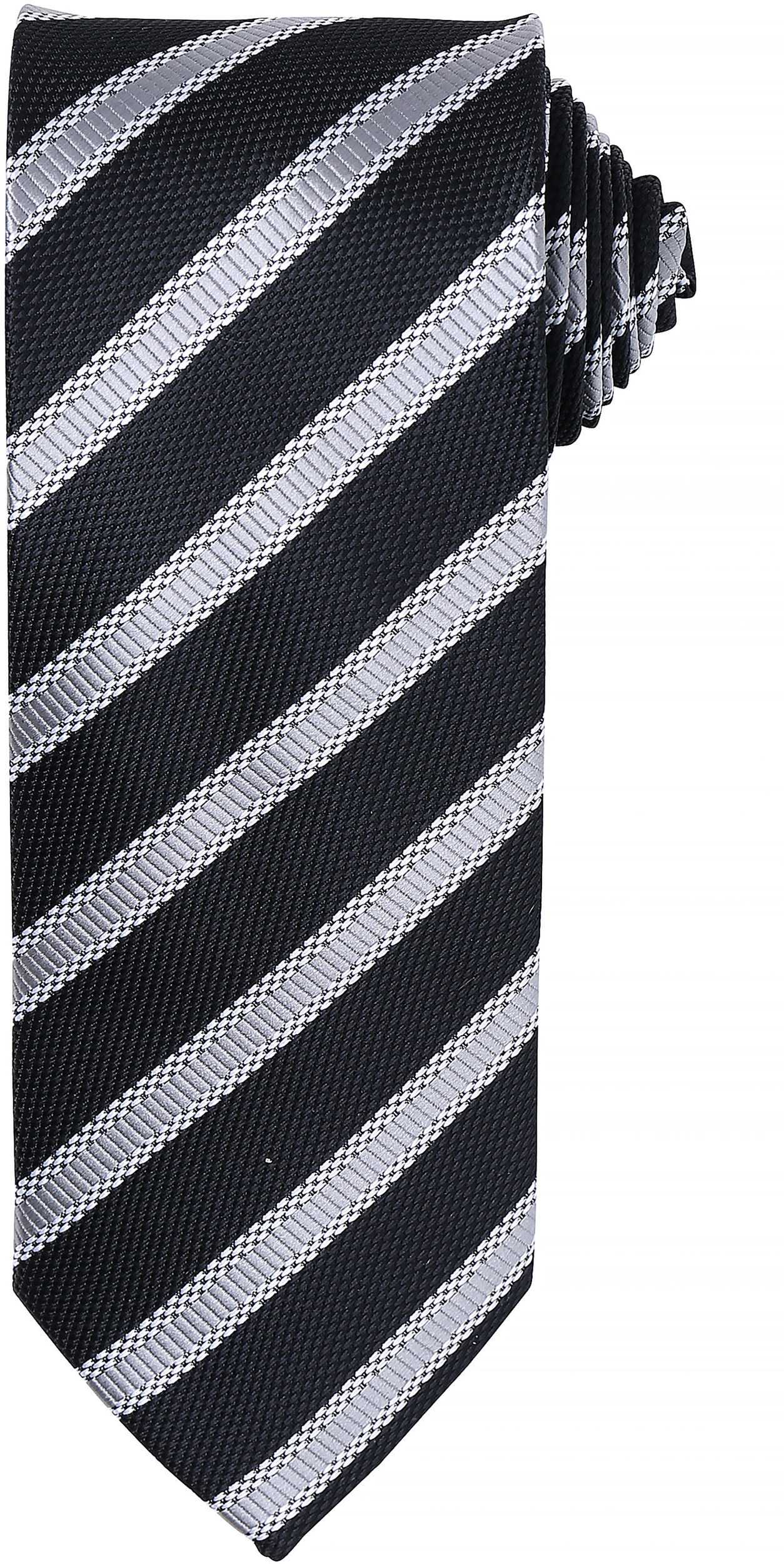 Corbata "Waffle" a rayas Black / Dark Grey