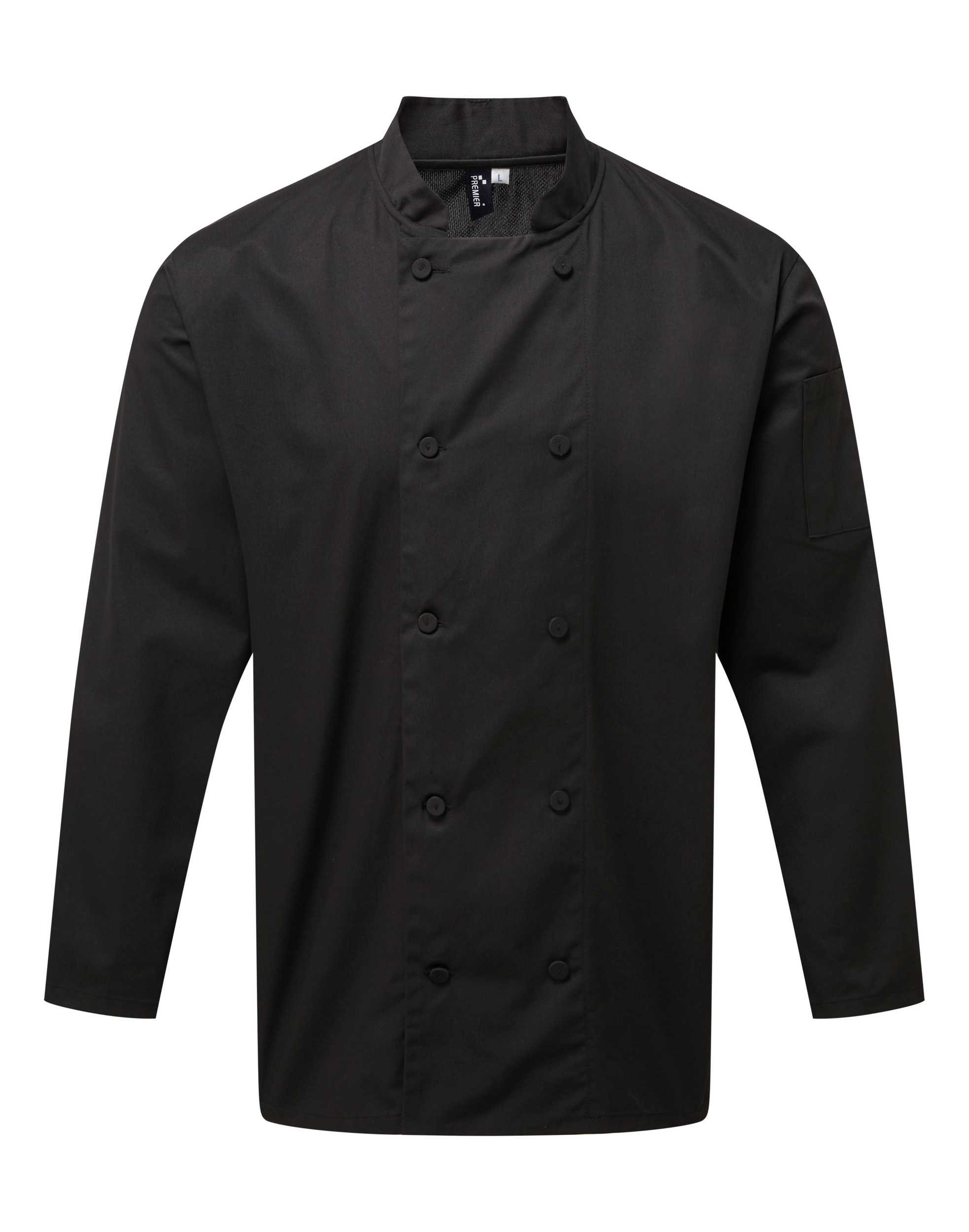 Chaqueta de chef manga larga Coolchecker® Black