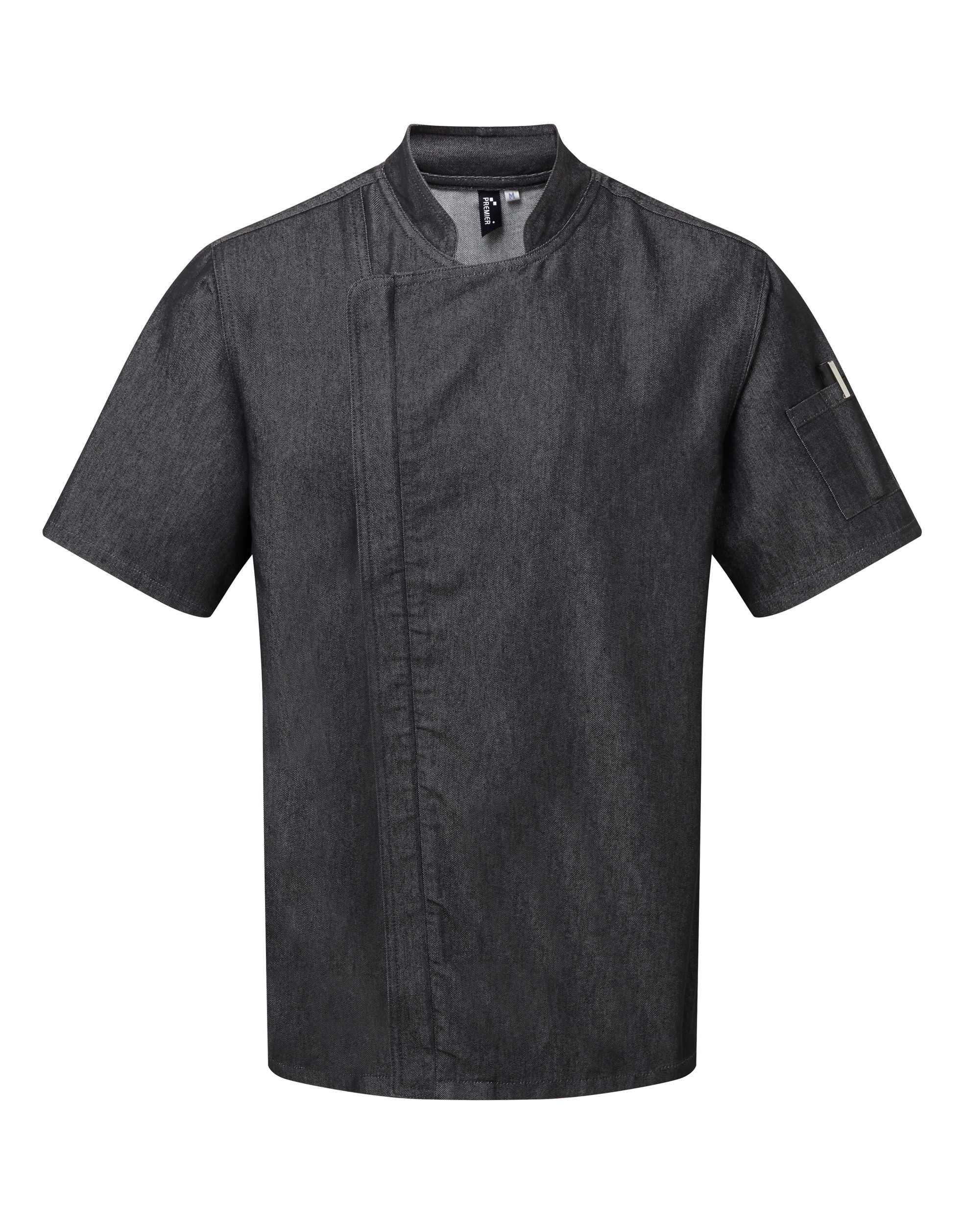 Chaqueta de chef "Zip close" Black Denim