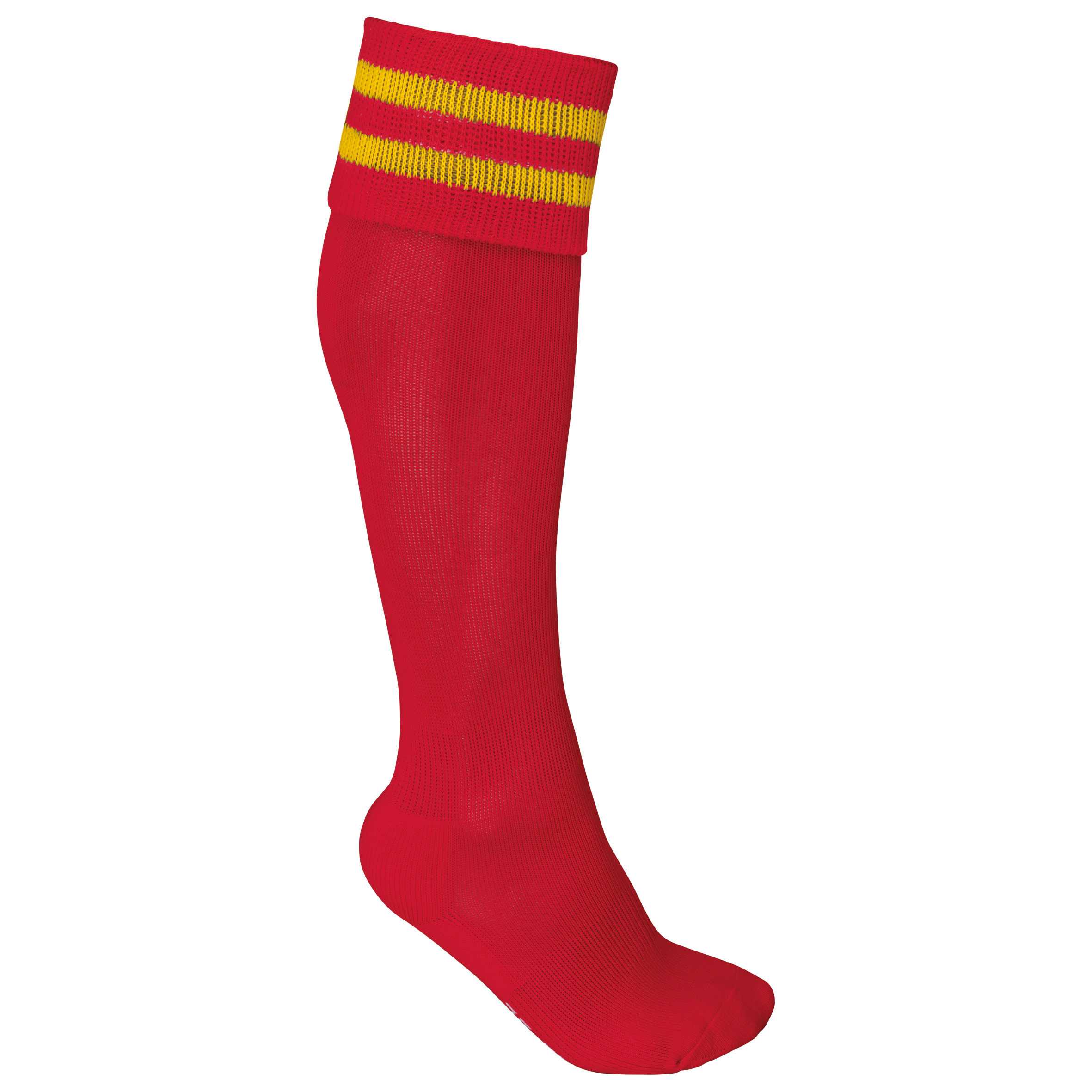 Calcetines deportivos a rayas Sporty Red / Sporty Yellow