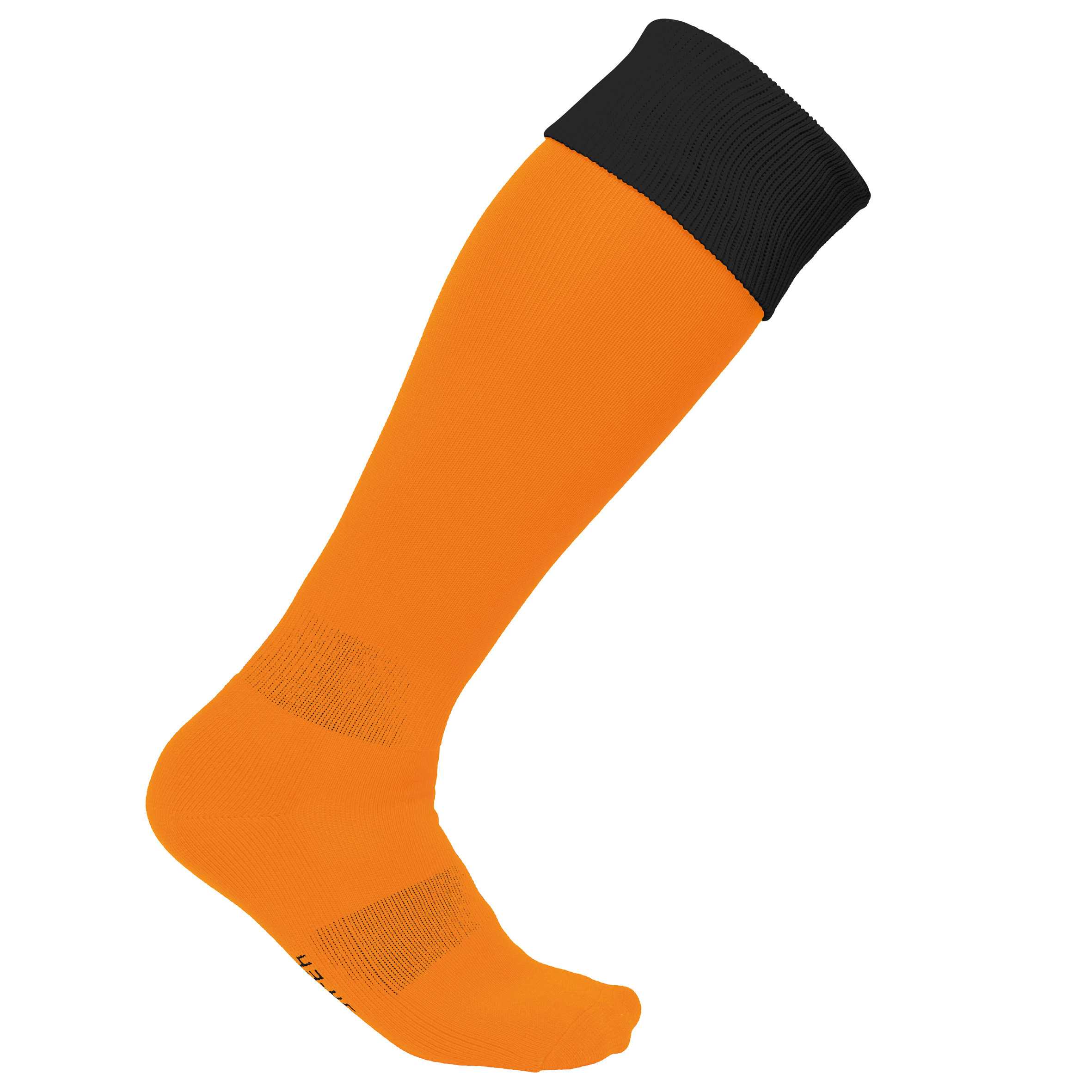 Calcetines deportivos bicolor Orange / Black