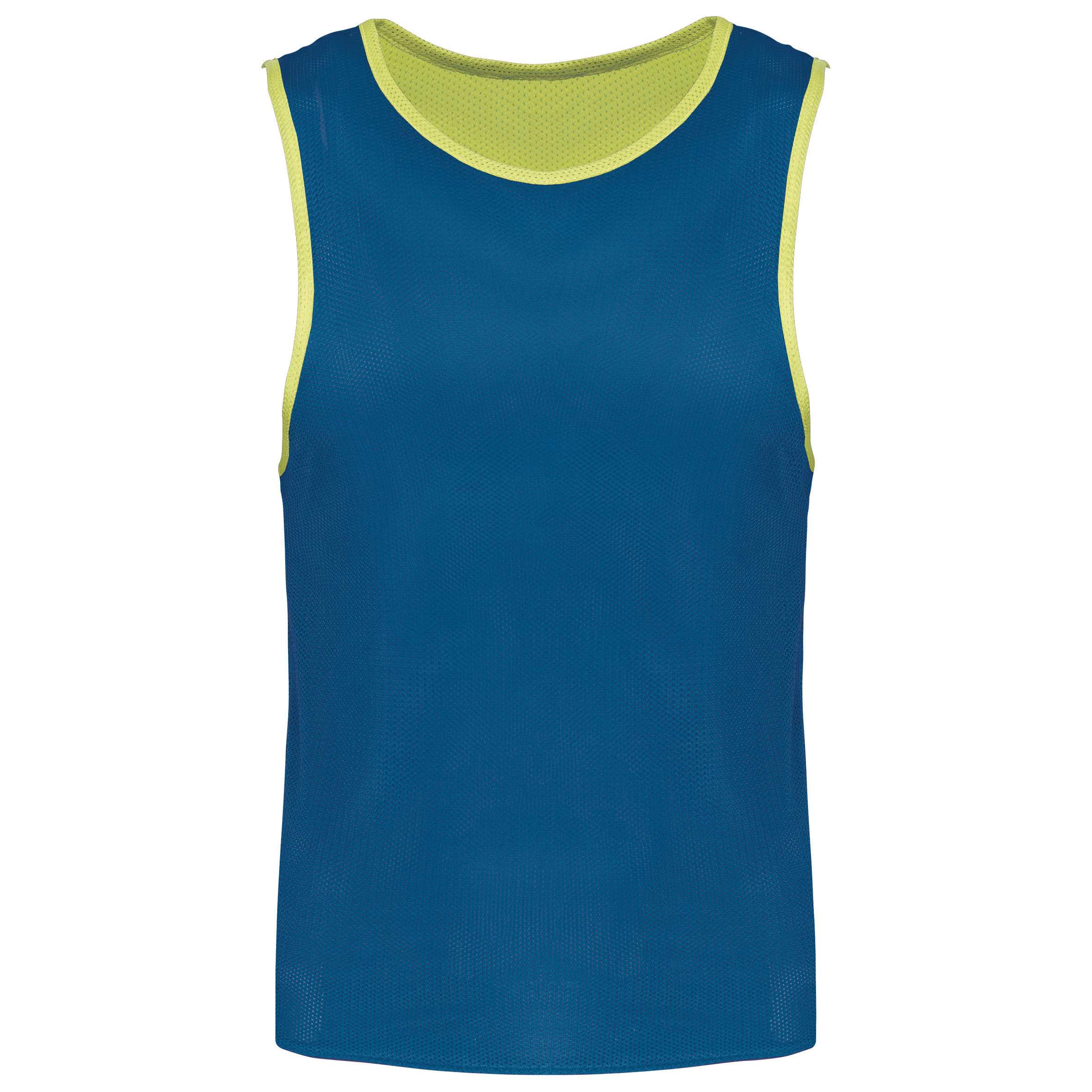 PETO REVERSIBLE Multi-deportes Senior/Júnior Fluo yellow/ Sporty royal blue