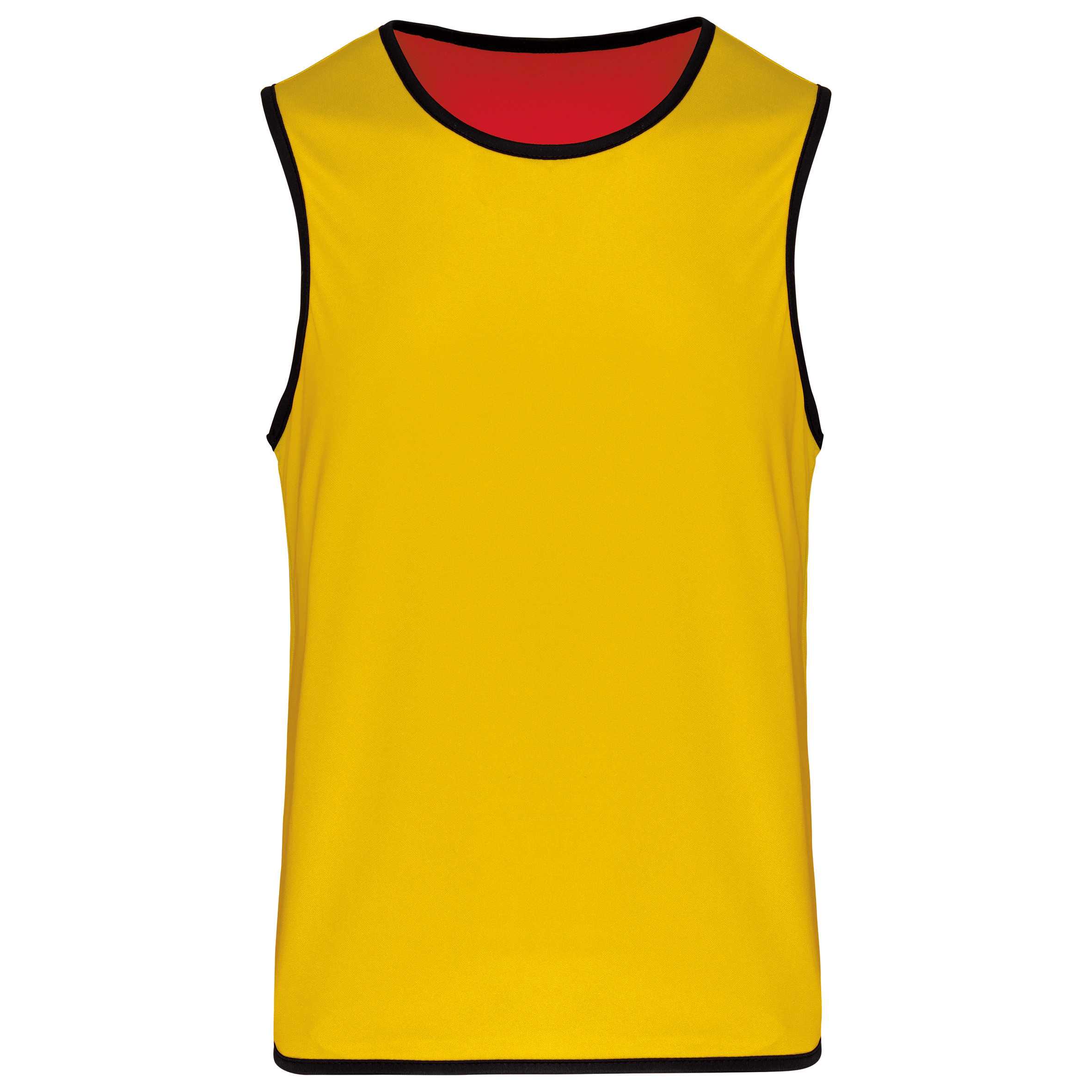 Peto de rugby reversible - Niños Sporty Red / Sporty Yellow