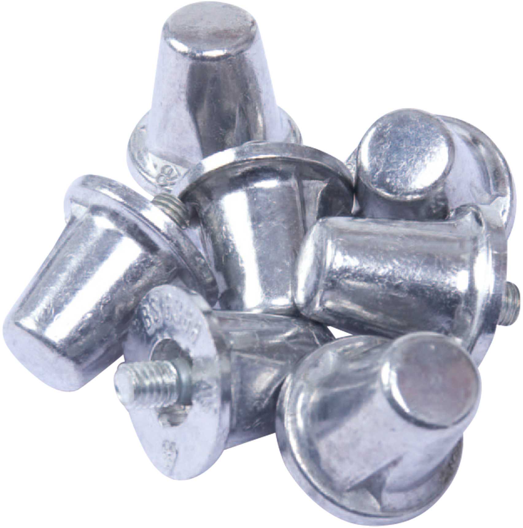 Pack de 100 tacos cónicos de aluminio Silver