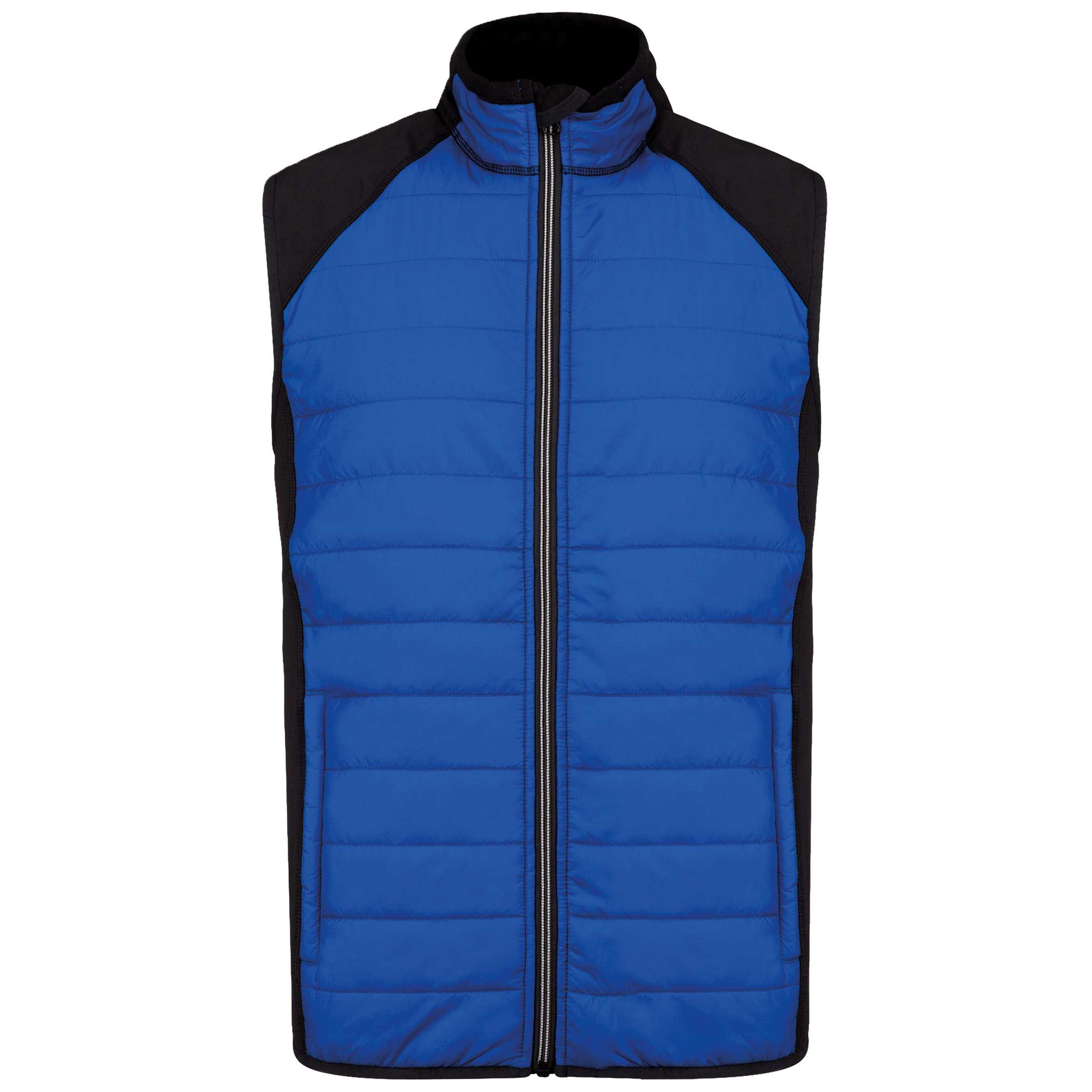 Chaleco deportivo bimaterial unisex Dark Royal Blue / Black