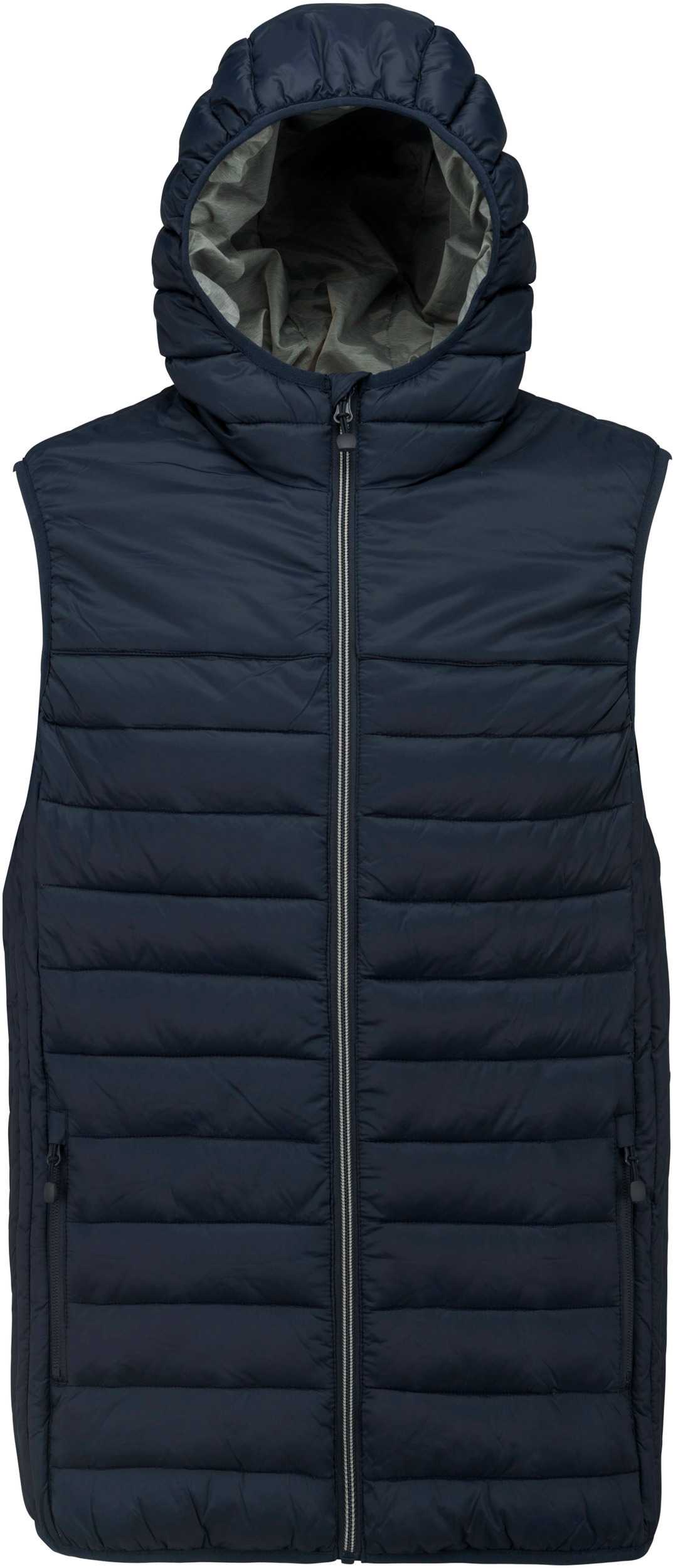 Chaleco acolchado con capucha adulto Navy