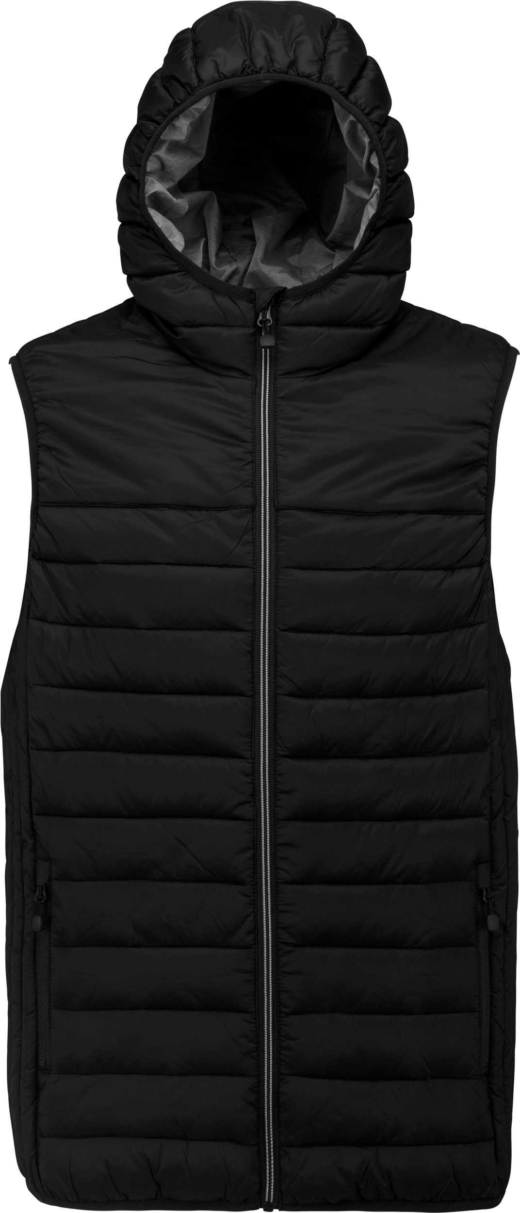 Chaleco acolchado con capucha para niño Black