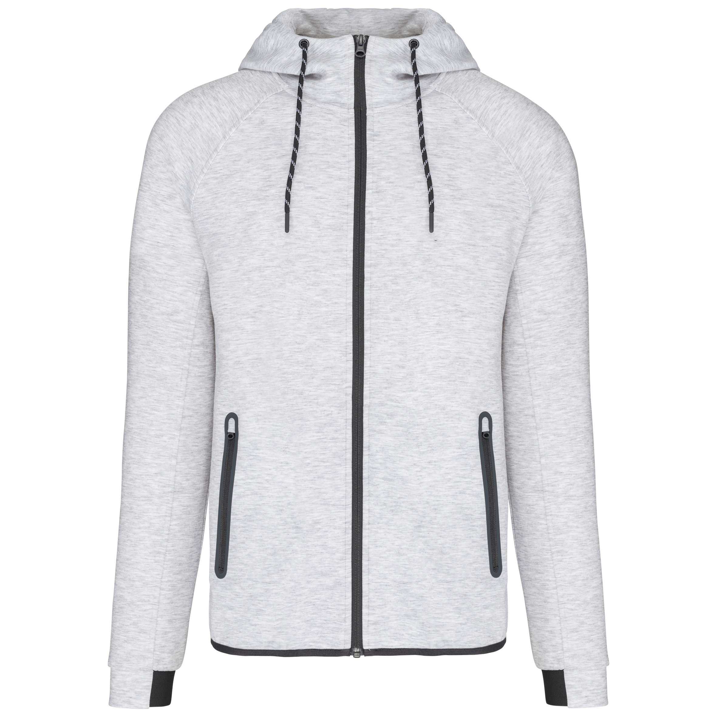 Chaqueta de chándal performance con capucha hombre Ash Heather