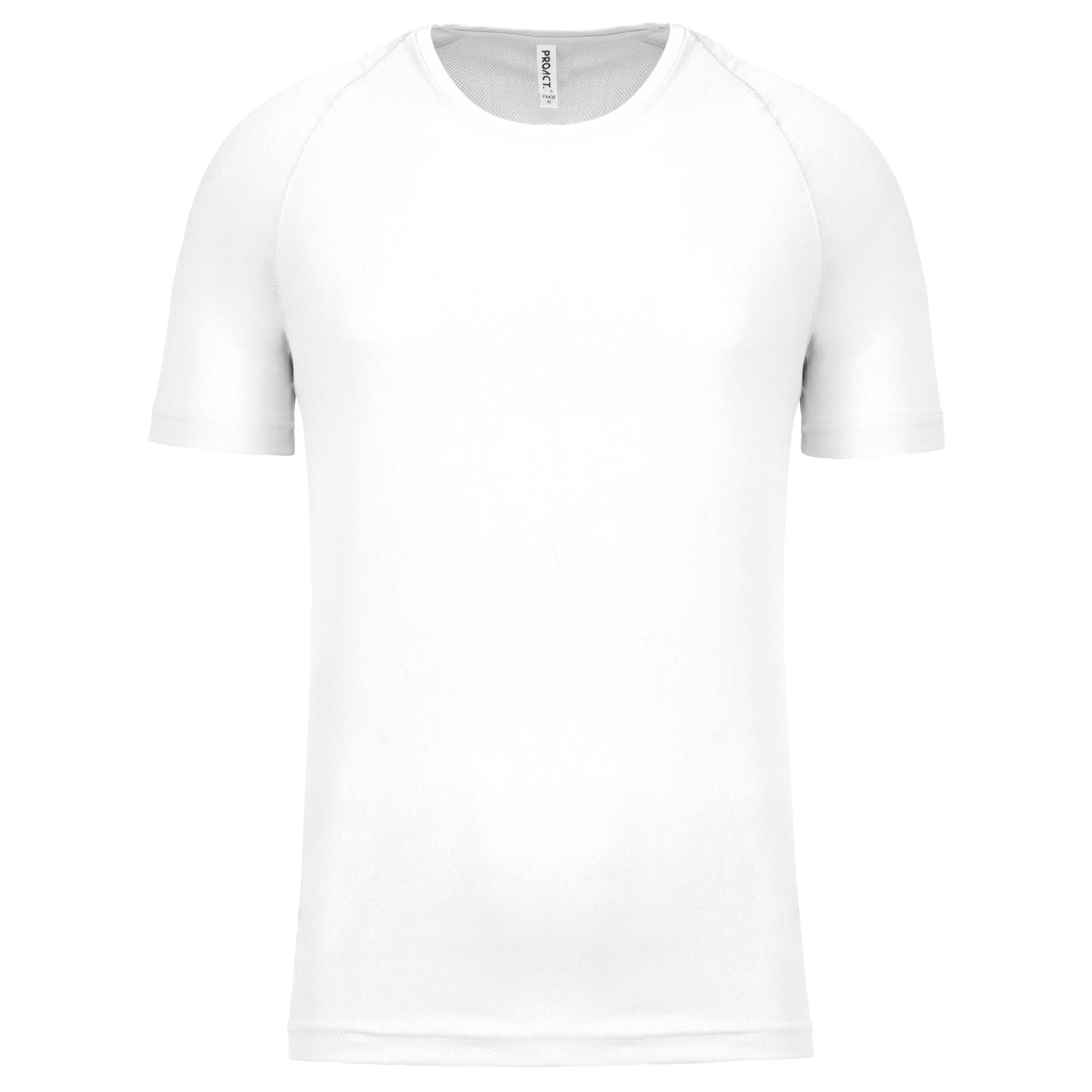 Camiseta de deporte manga corta niños White