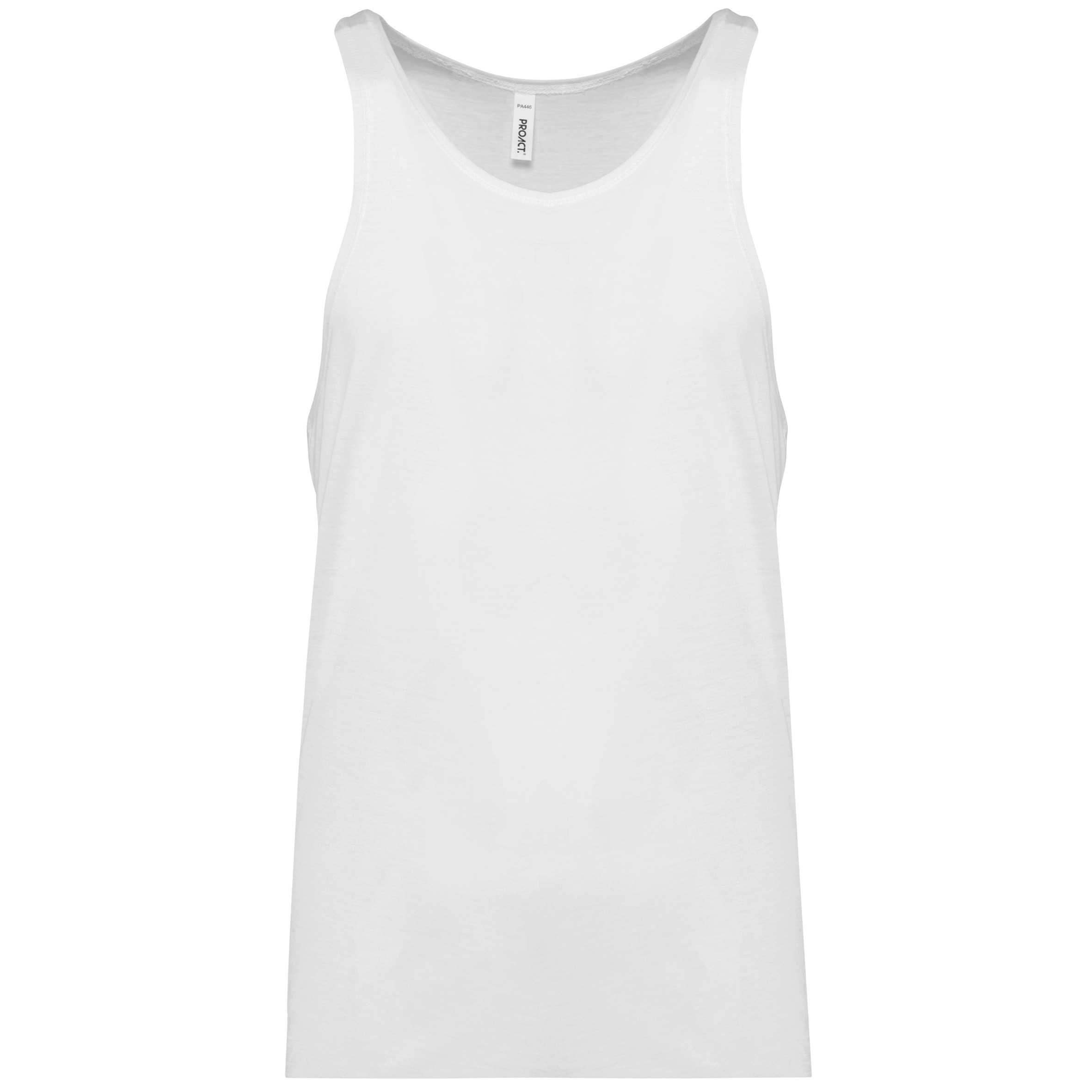 Camiseta tirantes Triblend hombre White