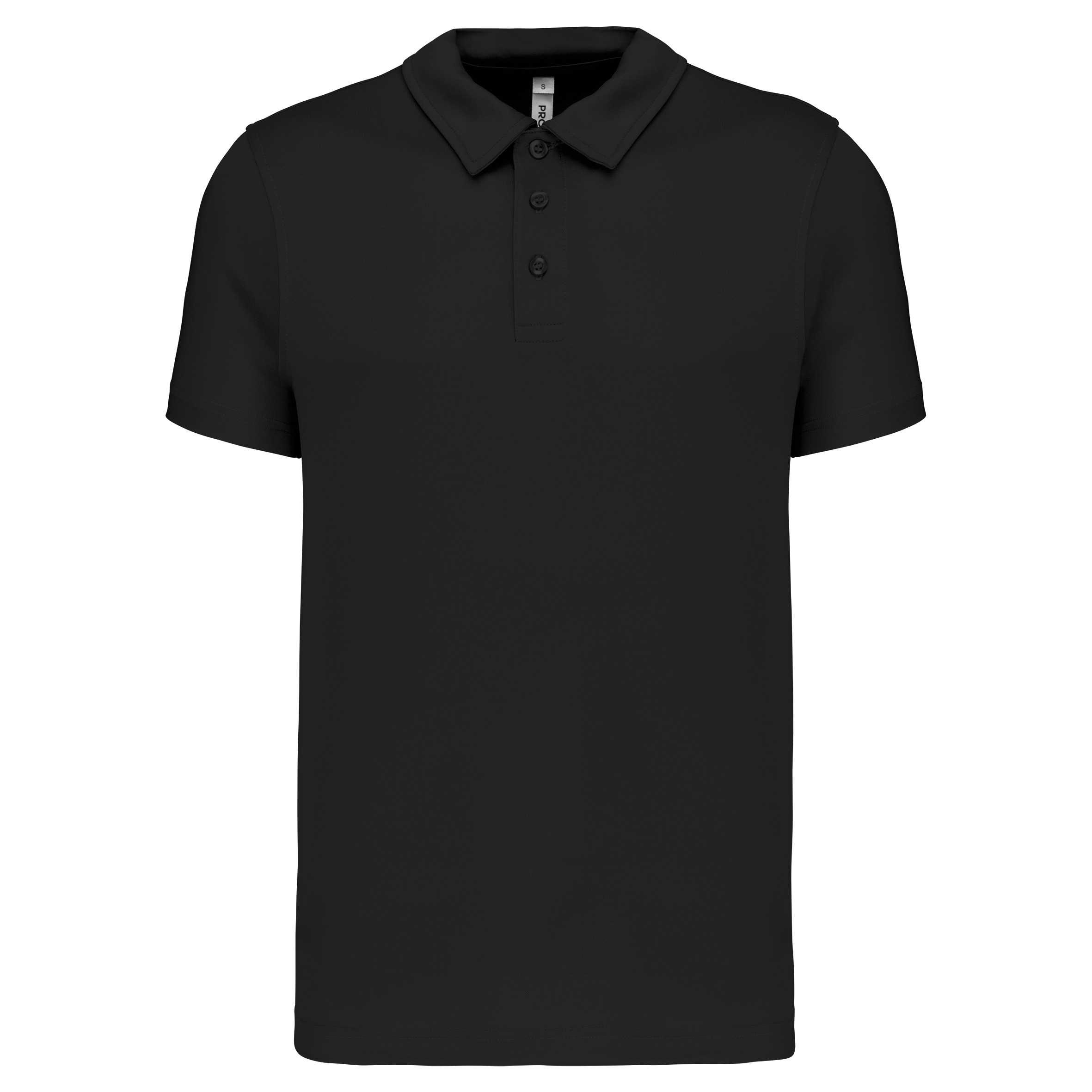 Polo deportivo manga corta hombre Black