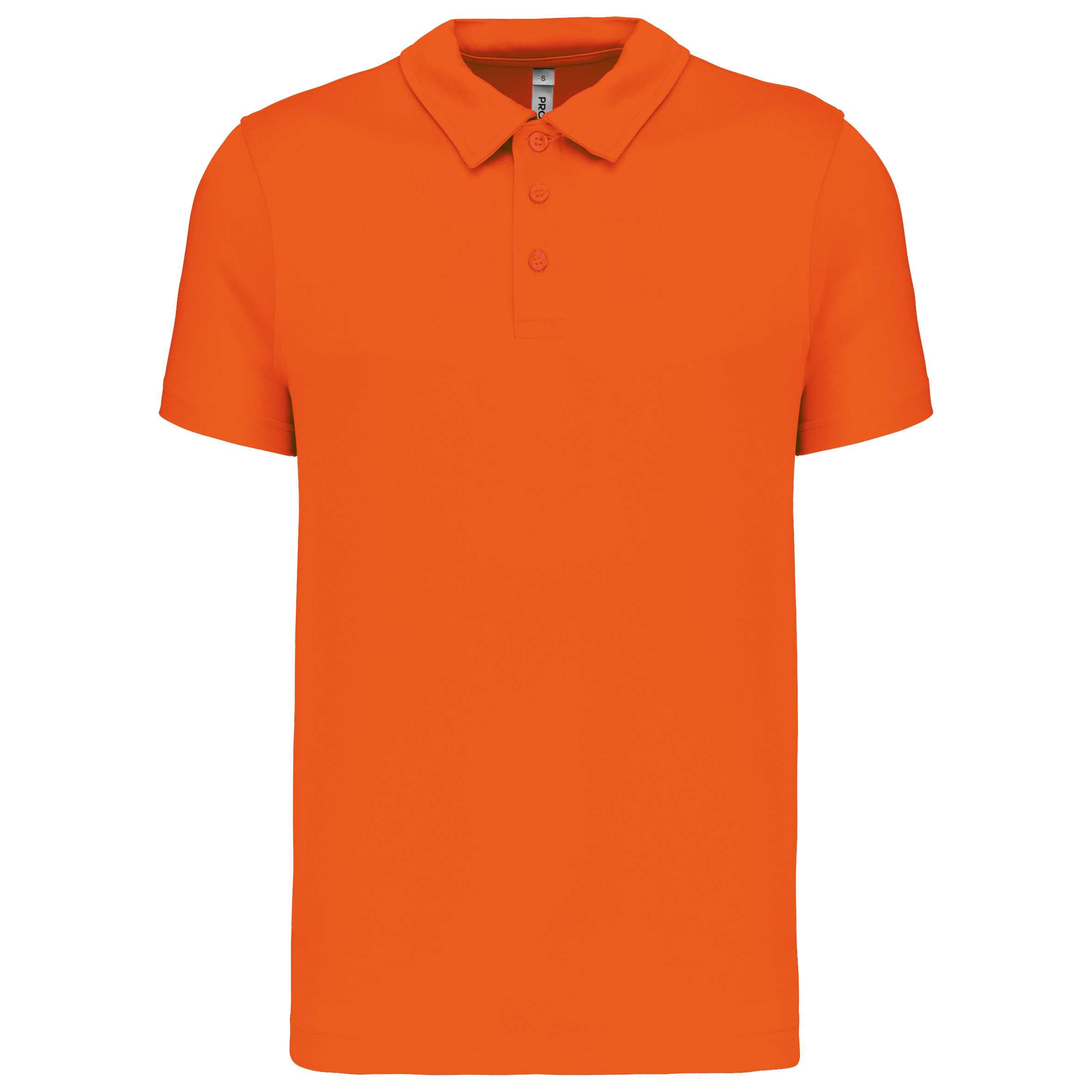 Polo deportivo manga corta hombre Orange