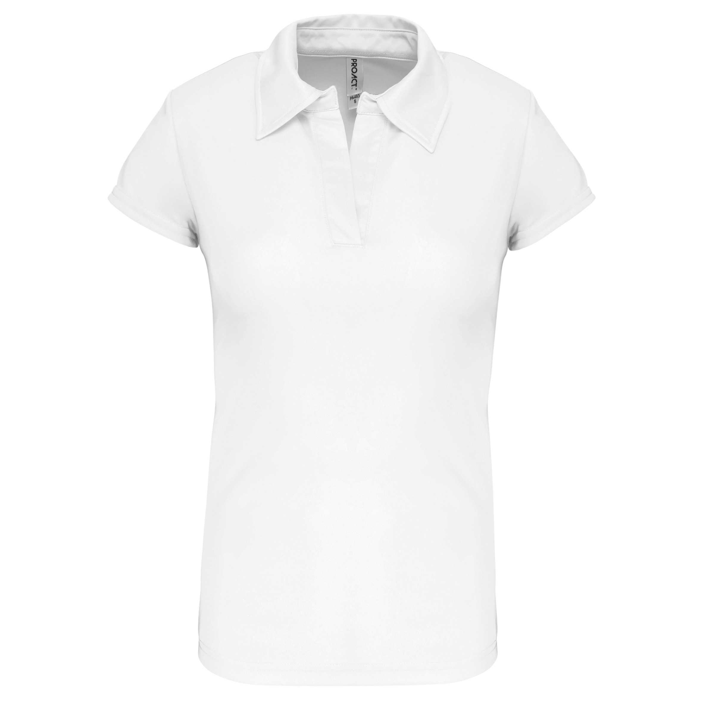 Polo deportivo manga corta mujer White