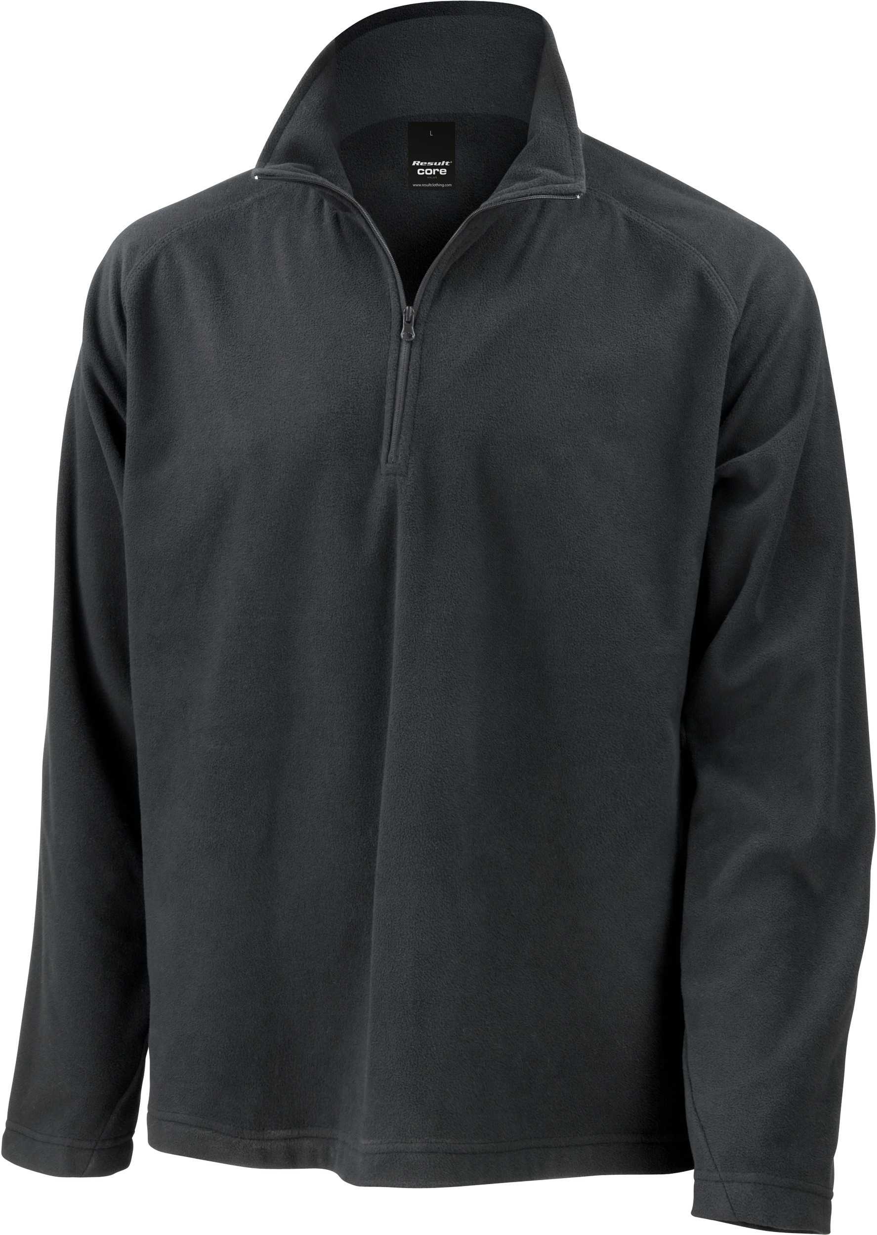 Micropolar cuello con cremallera Black