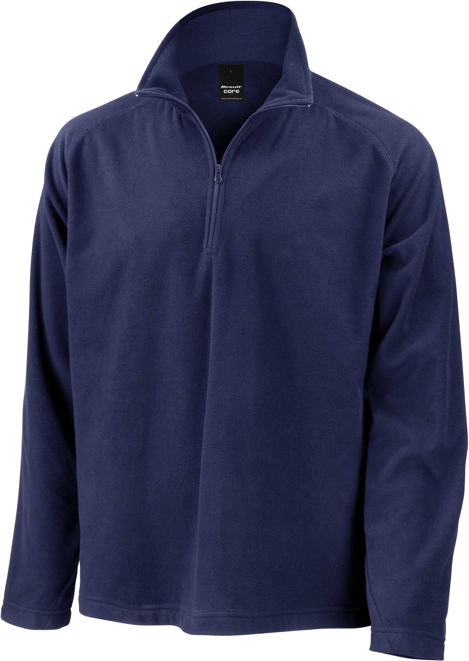 Micropolar cuello con cremallera Navy