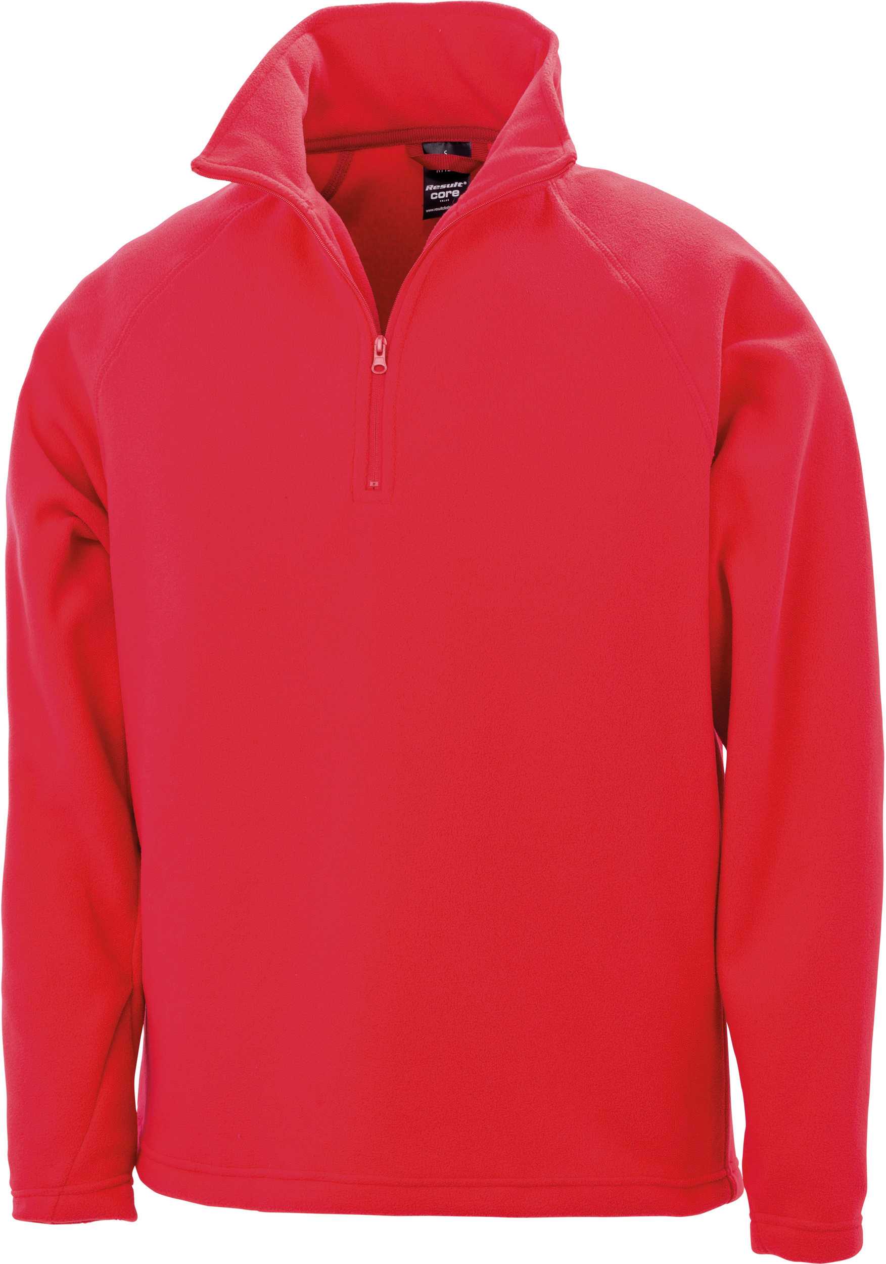 Micropolar cuello con cremallera Red
