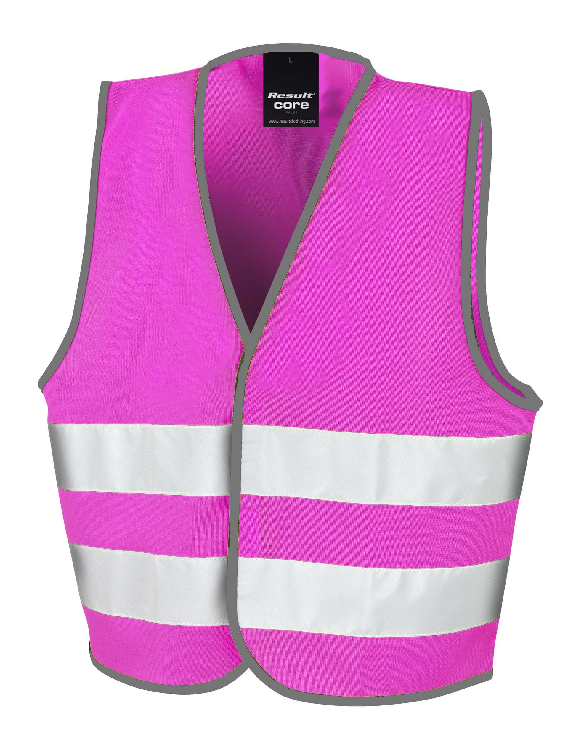 Chaleco alta visibilidad niño Fluorescent pink